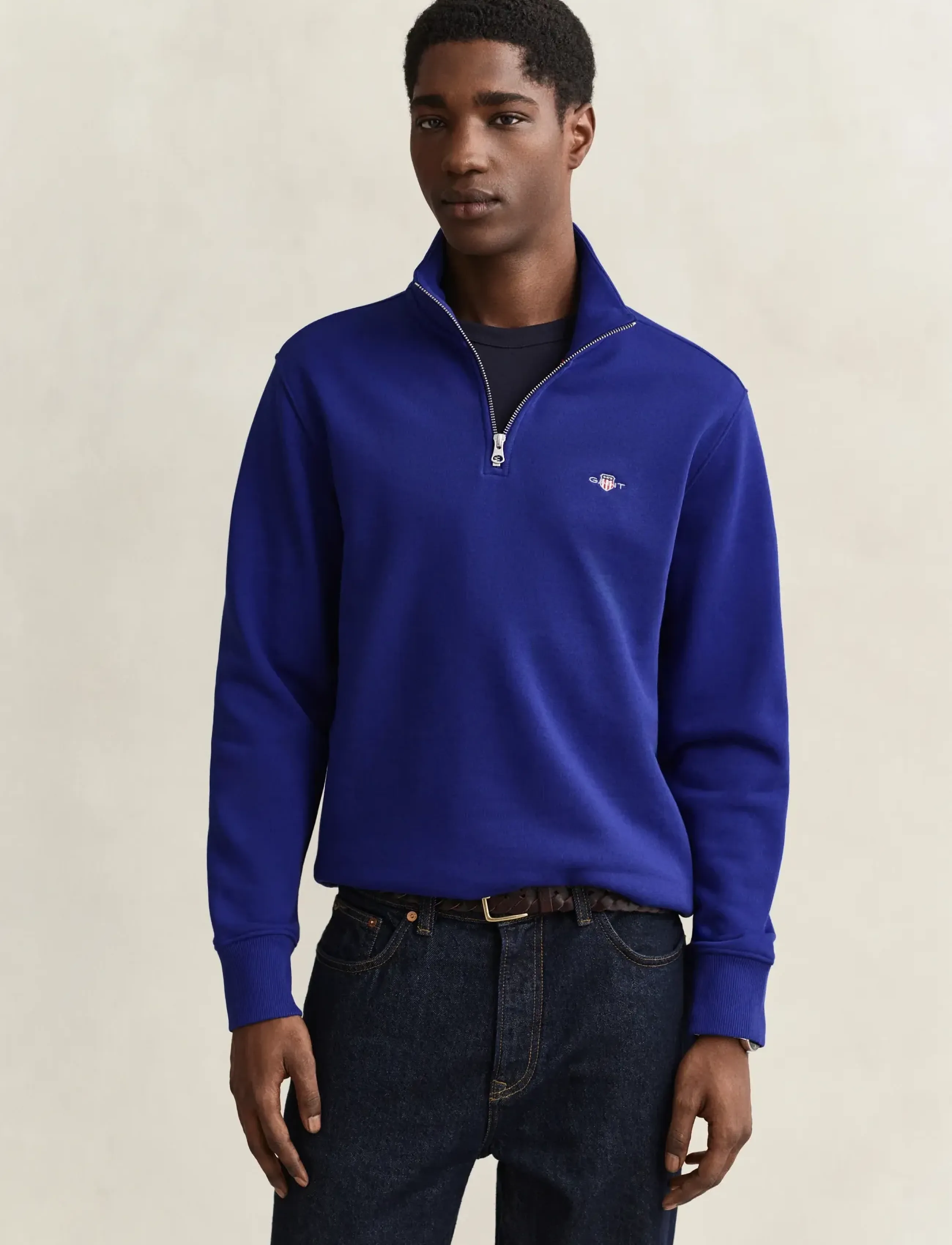Gant - REG SHIELD HALF ZIP SWEAT - nach anlass kaufen - crisp blue - 3
