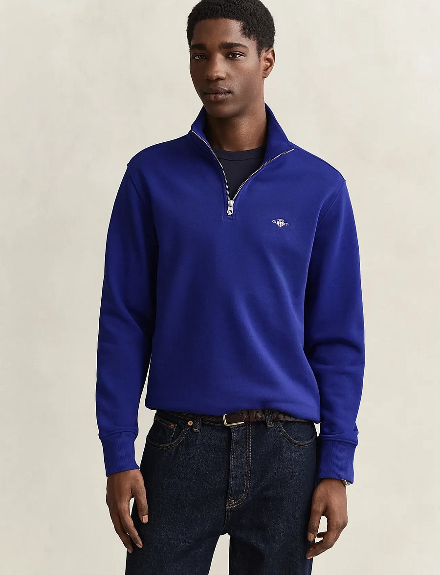 Gant - REG SHIELD HALF ZIP SWEAT - half zip-tröjor - crisp blue - 3