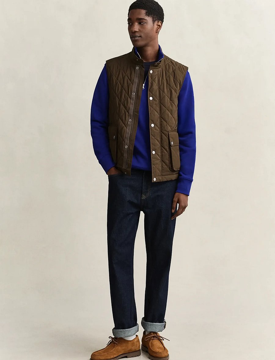 Gant - REG SHIELD HALF ZIP SWEAT - half zip-tröjor - crisp blue - 4