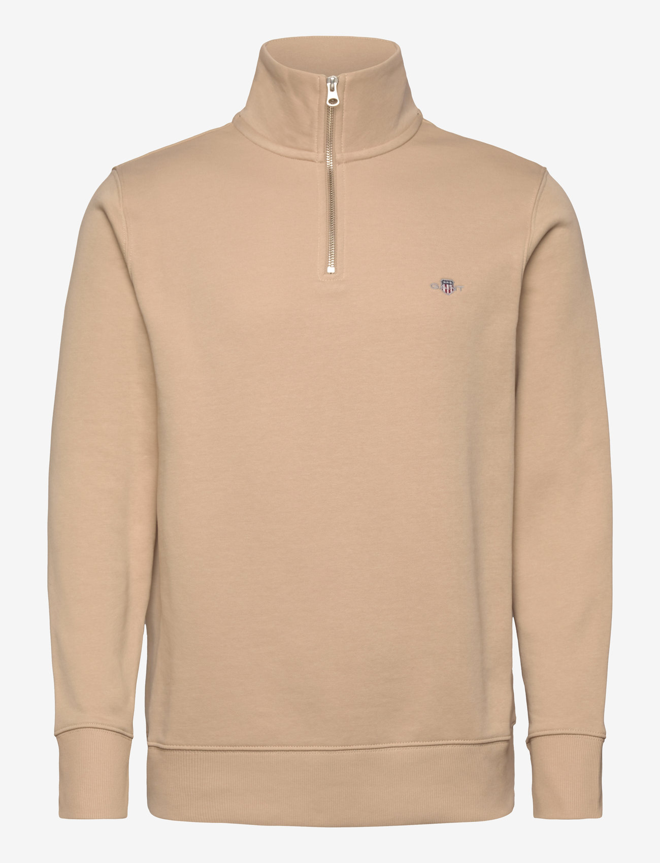 GANT - REG SHIELD HALF ZIP SWEAT - shoppa efter tillfälle - dry sand - 0