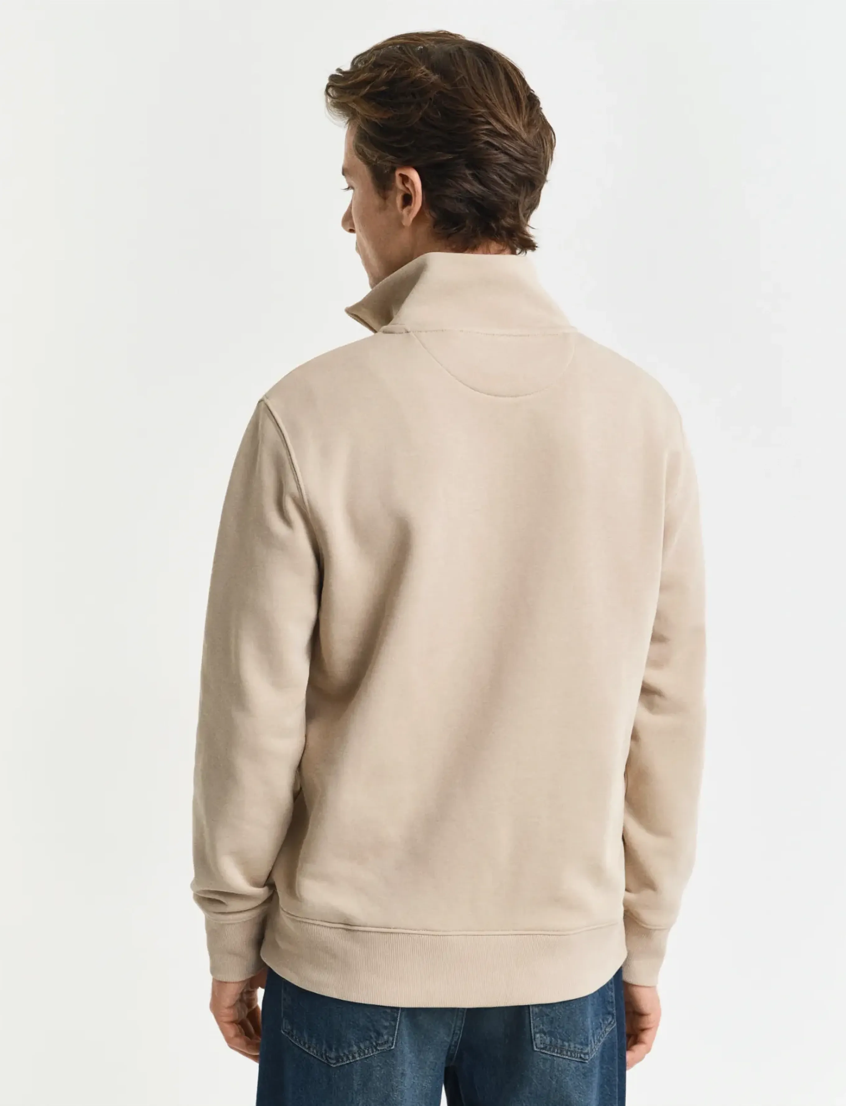 Gant - REG SHIELD HALF ZIP SWEAT - shop by occasion - dry sand - 3