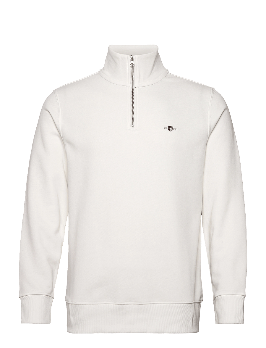 Gant - REG SHIELD HALF ZIP SWEAT - pullover mit halbem reißverschluss - eggshell - 1