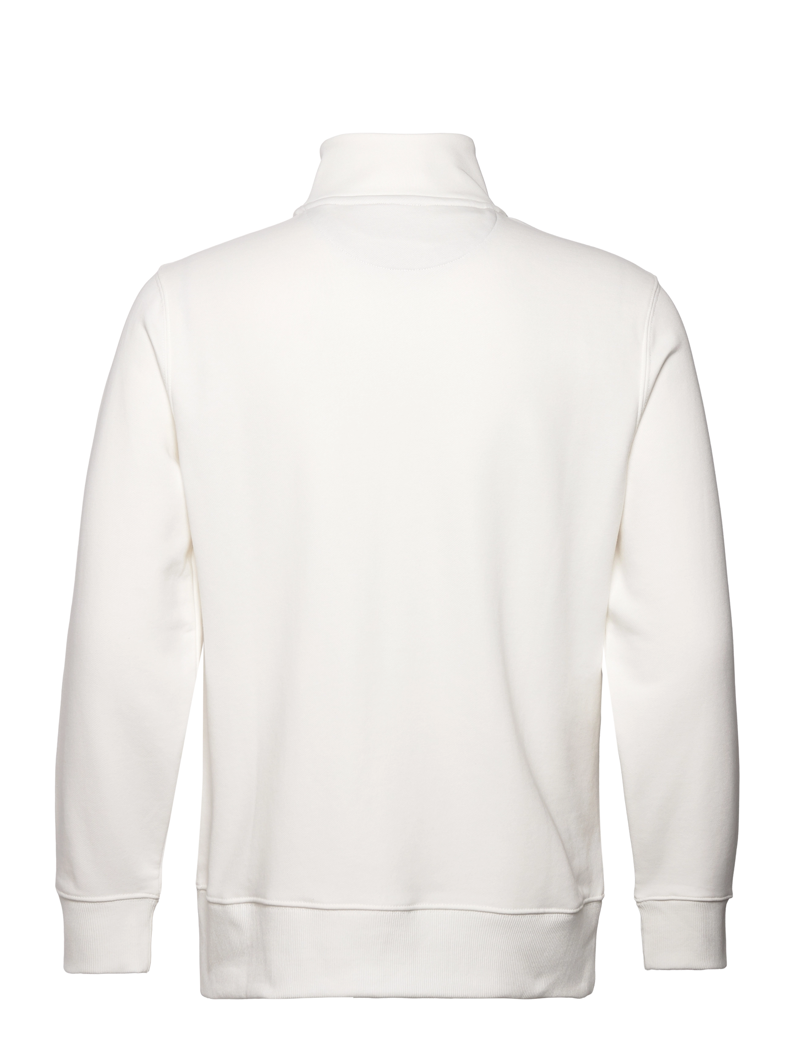 Gant - REG SHIELD HALF ZIP SWEAT - swetry - eggshell - 1