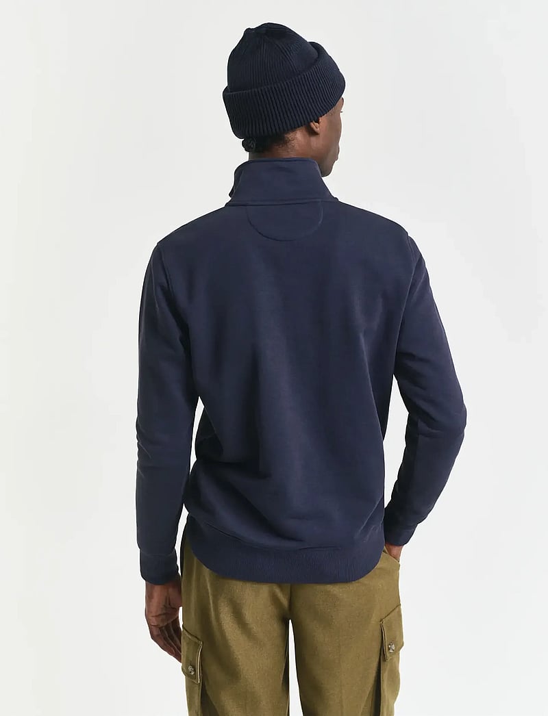GANT - REG SHIELD HALF ZIP SWEAT - truien - evening blue - 3