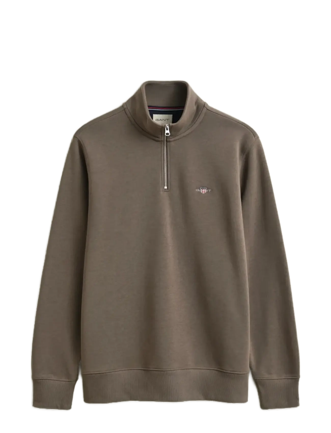 Gant - REG SHIELD HALF ZIP SWEAT - nach anlass kaufen - faded taupe - 1