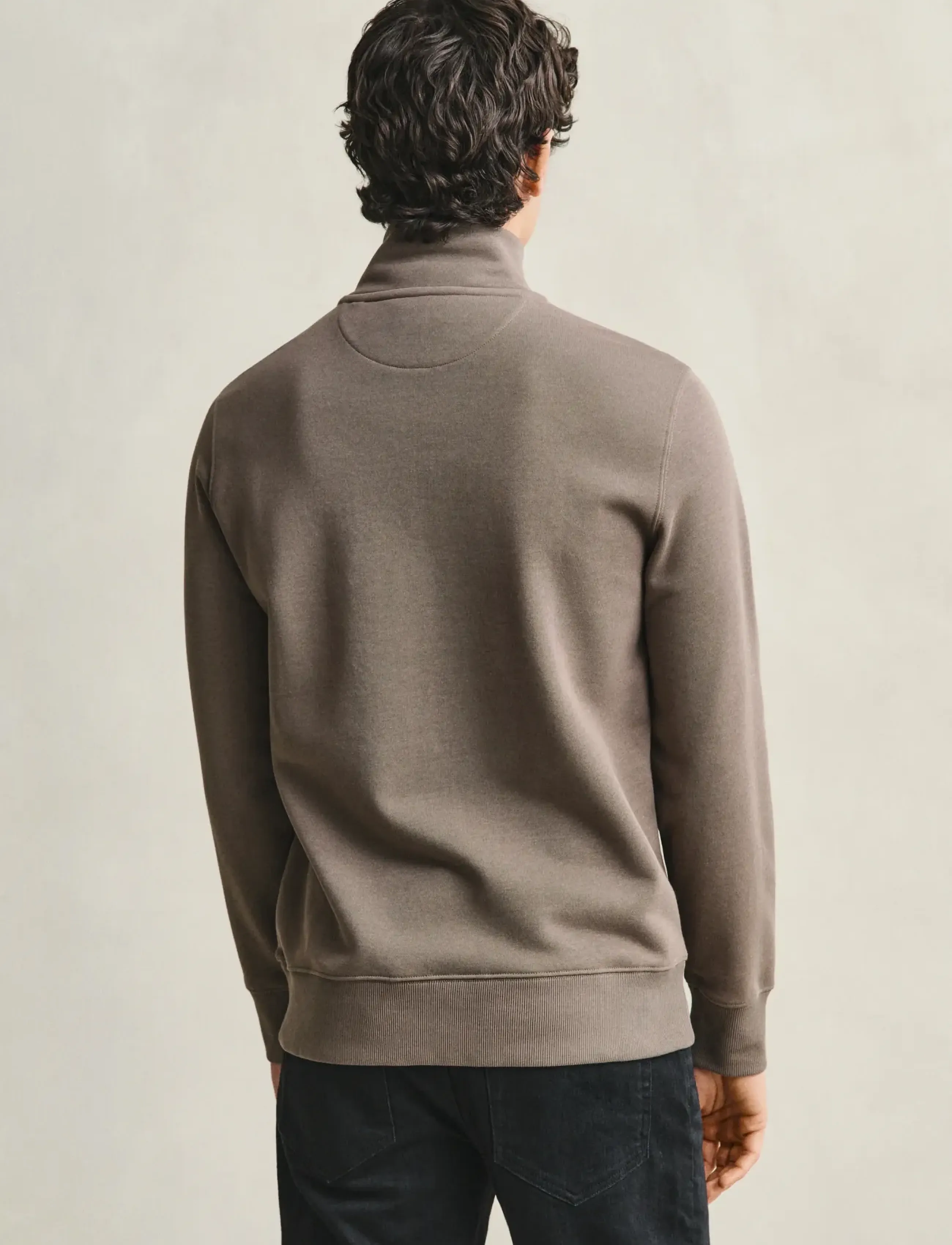 Gant - REG SHIELD HALF ZIP SWEAT - nach anlass kaufen - faded taupe - 2