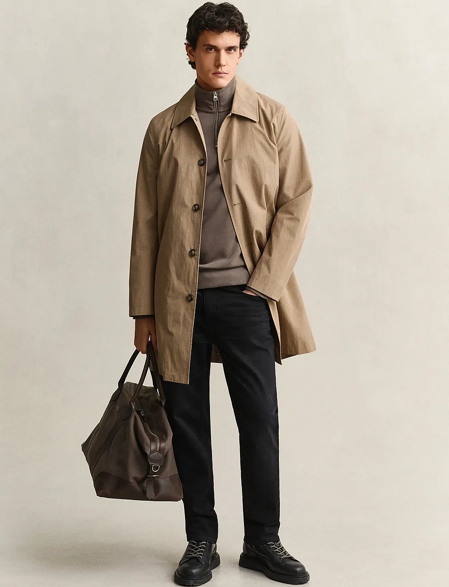 Gant - REG SHIELD HALF ZIP SWEAT - pullover mit halbem reißverschluss - faded taupe - 4