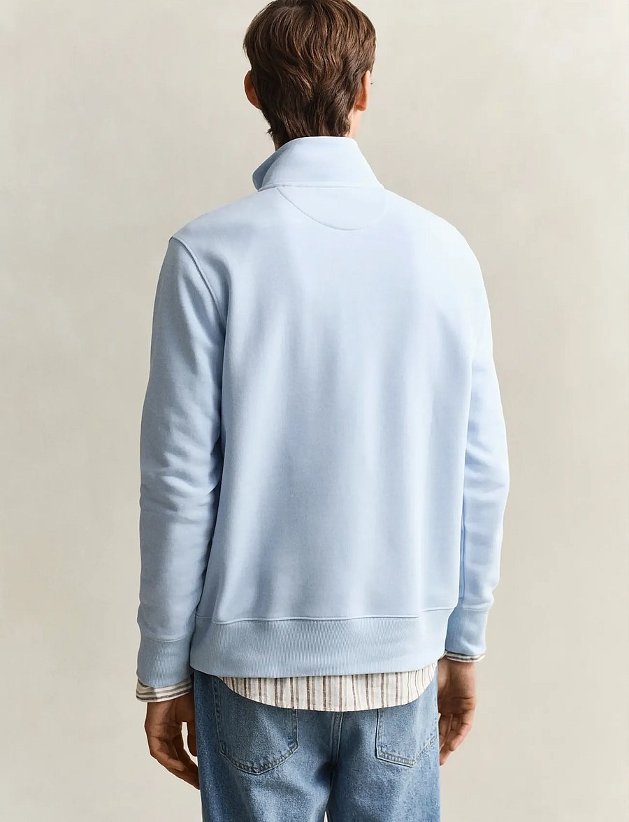 Gant - REG SHIELD HALF ZIP SWEAT - pullover mit halbem reißverschluss - fresh blue - 3