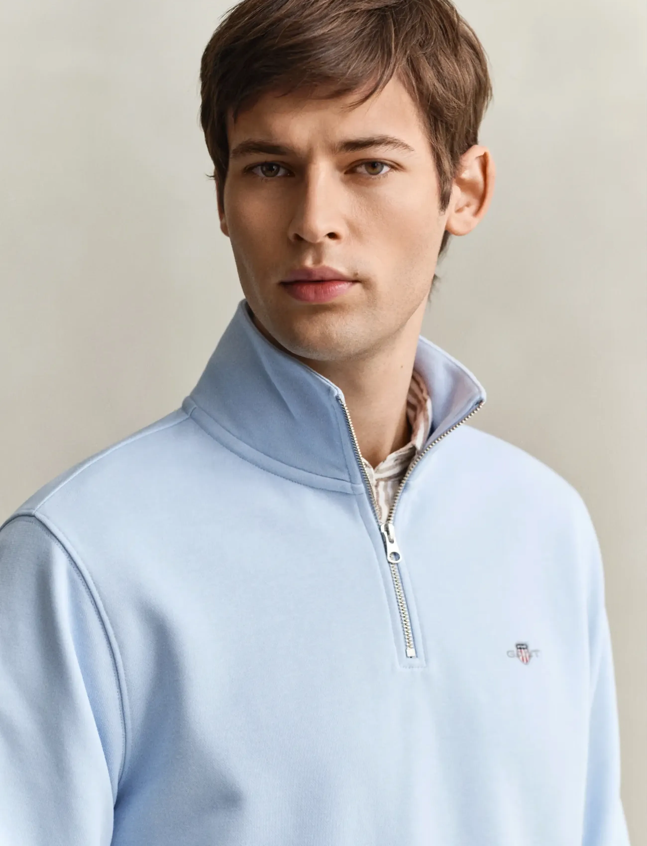 Gant - REG SHIELD HALF ZIP SWEAT - shop by occasion - fresh blue - 4