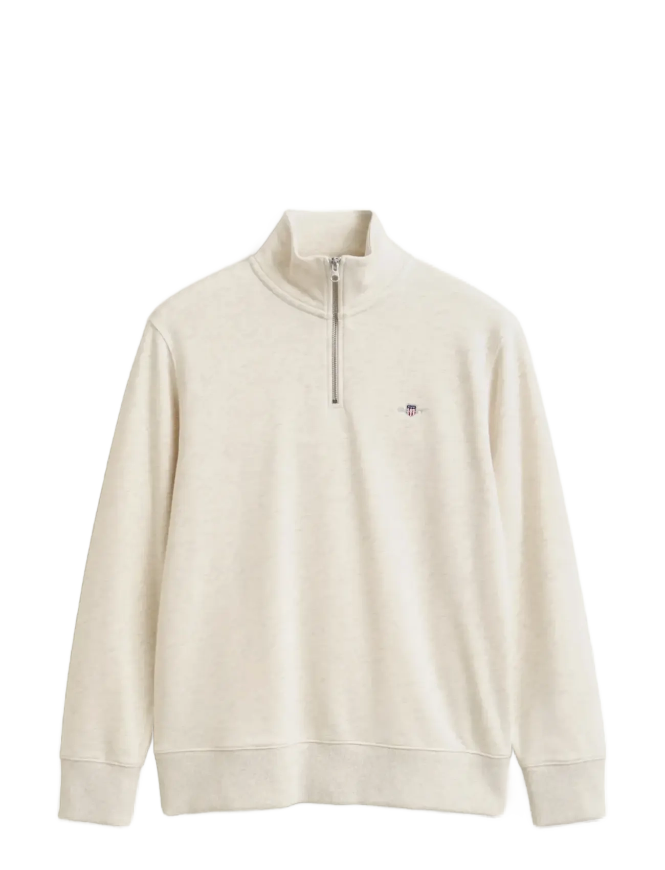 Gant REG SHIELD HALF ZIP SWEAT - Gant - GLACIER MELANGE / grey