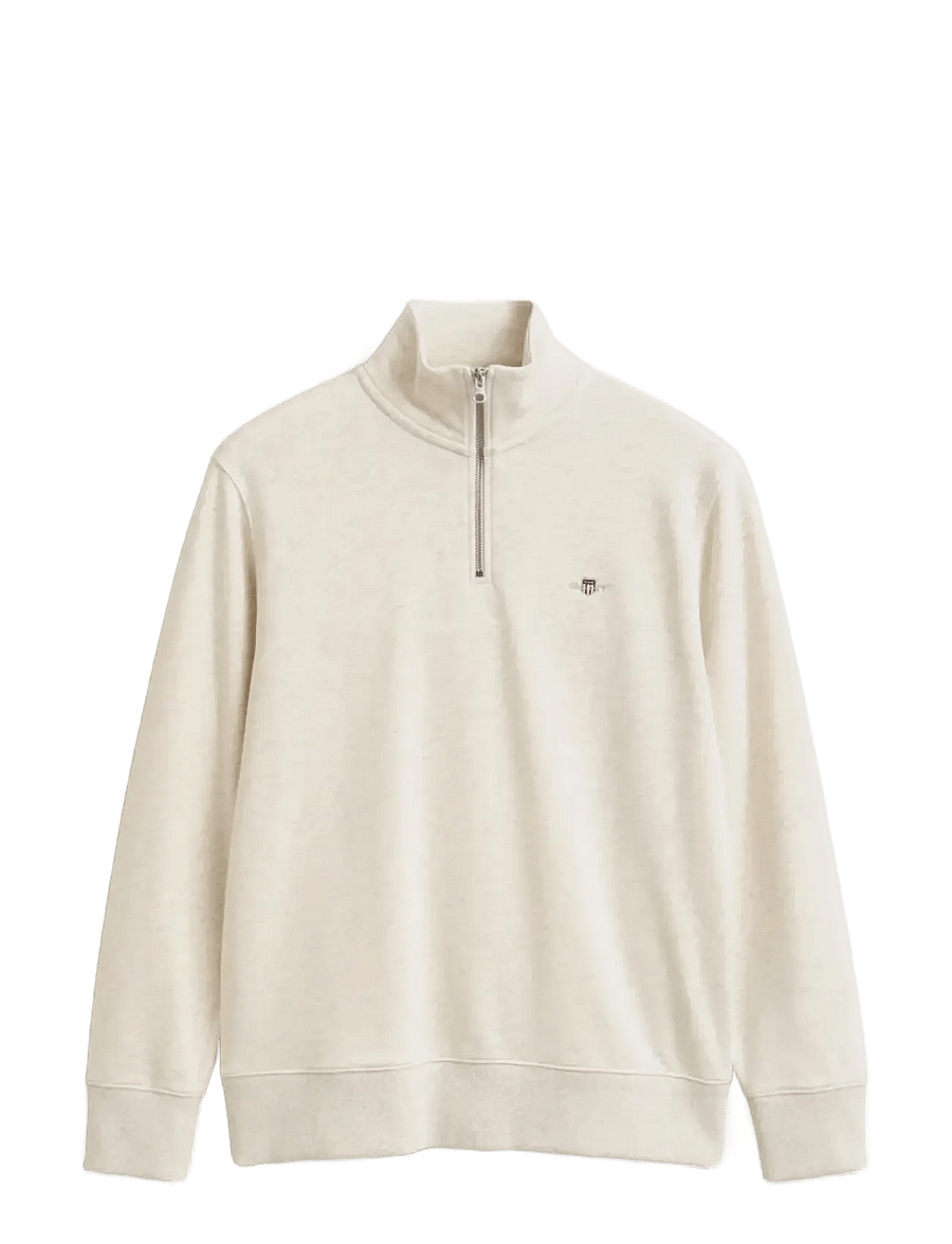 Gant - REG SHIELD HALF ZIP SWEAT - pullover mit halbem reißverschluss - glacier melange - 0
