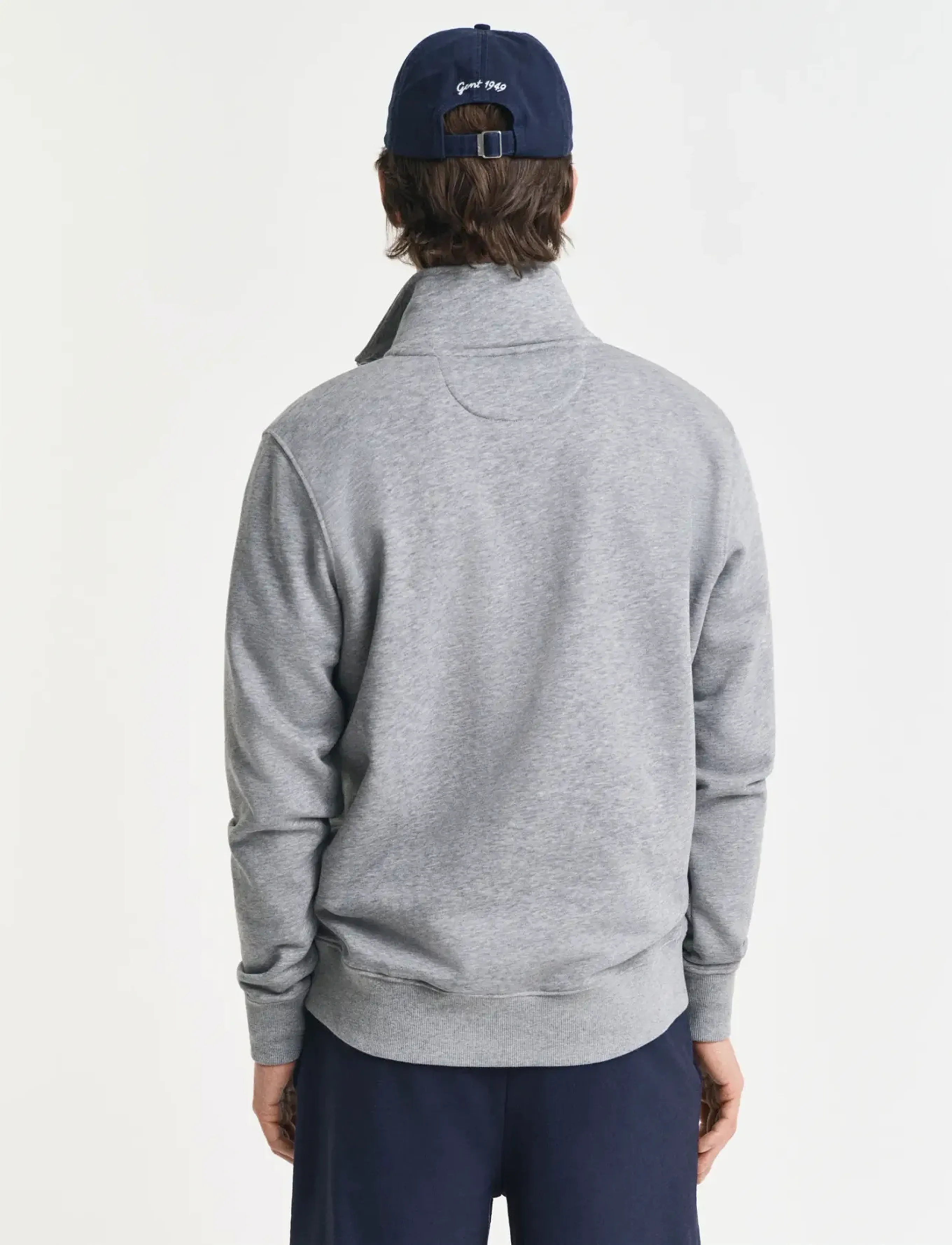 Gant - REG SHIELD HALF ZIP SWEAT - shop by occasion - grey melange - 3