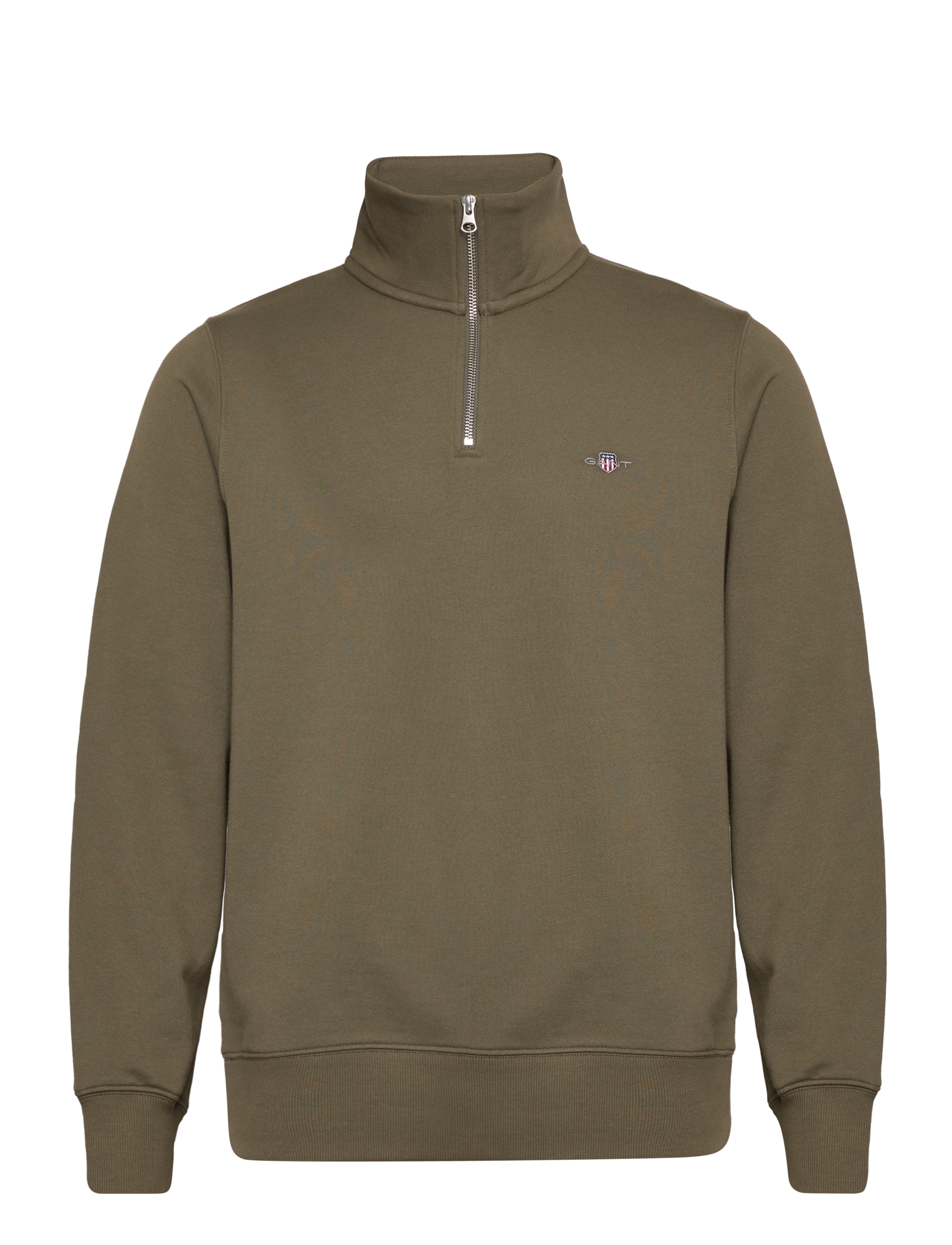 Gant - REG SHIELD HALF ZIP SWEAT - sweatshirts - juniper green - 1