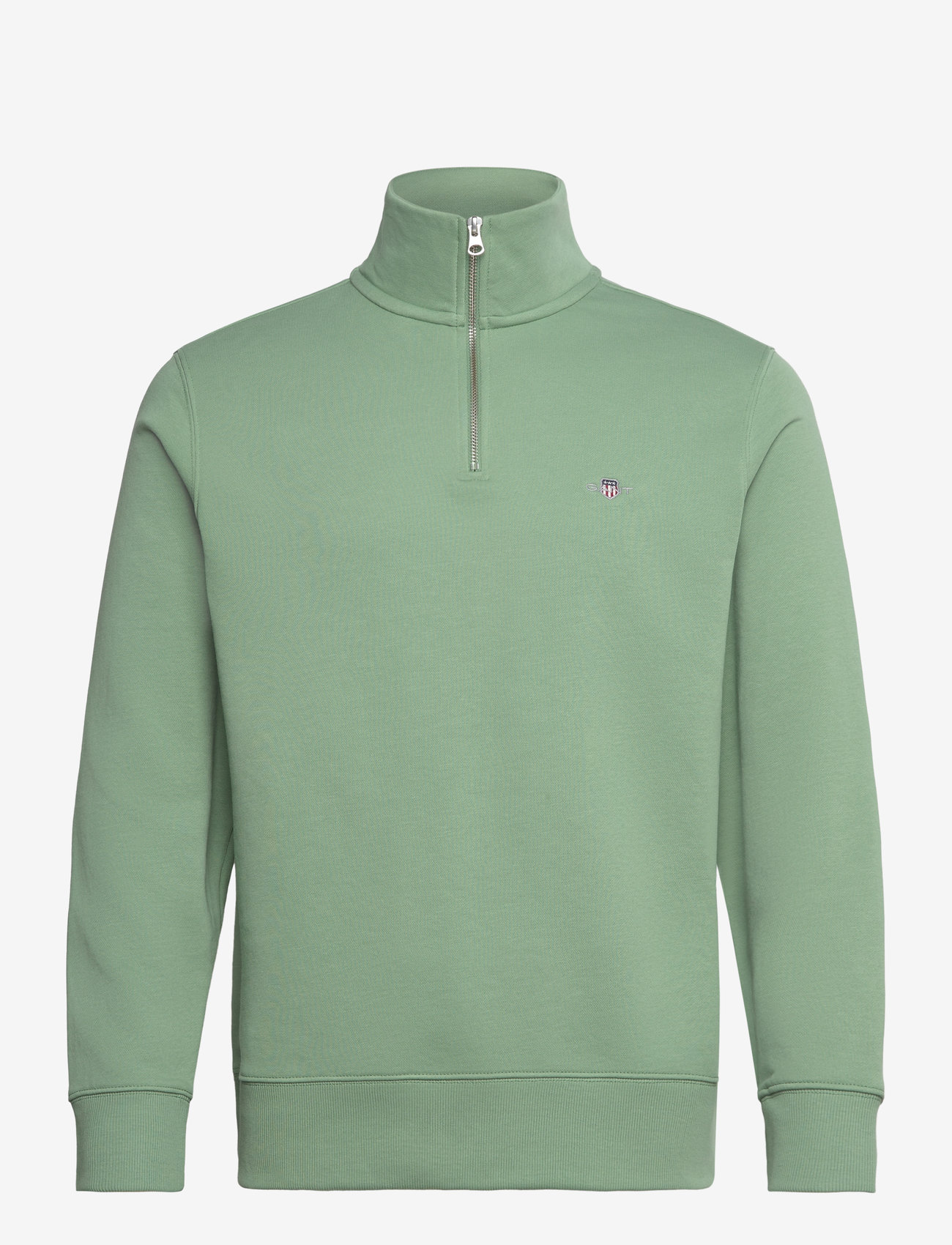 GANT - REG SHIELD HALF ZIP SWEAT - verslaðu eftir tilefni - kalamata green - 0