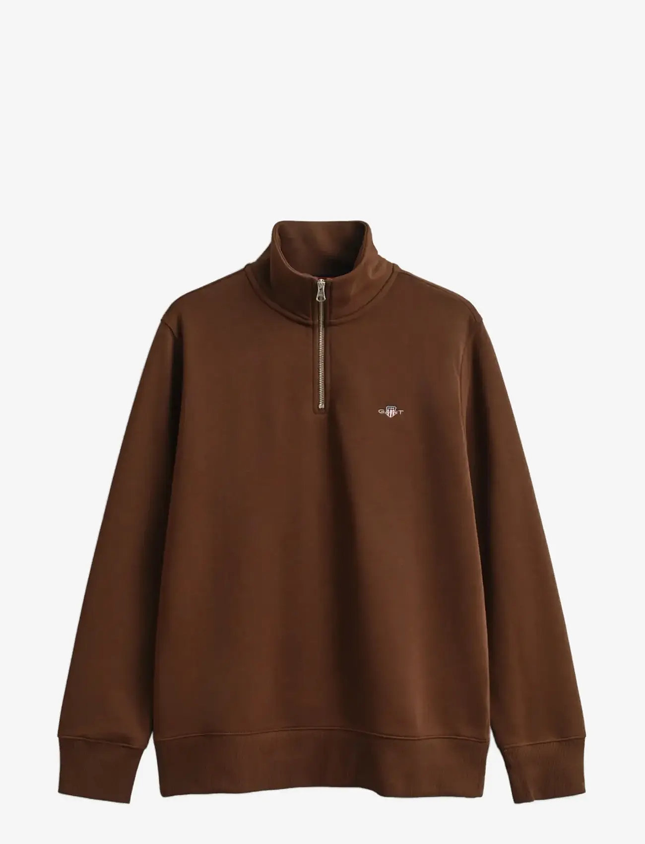 Gant - REG SHIELD HALF ZIP SWEAT - nach anlass kaufen - mahogany brown - 0