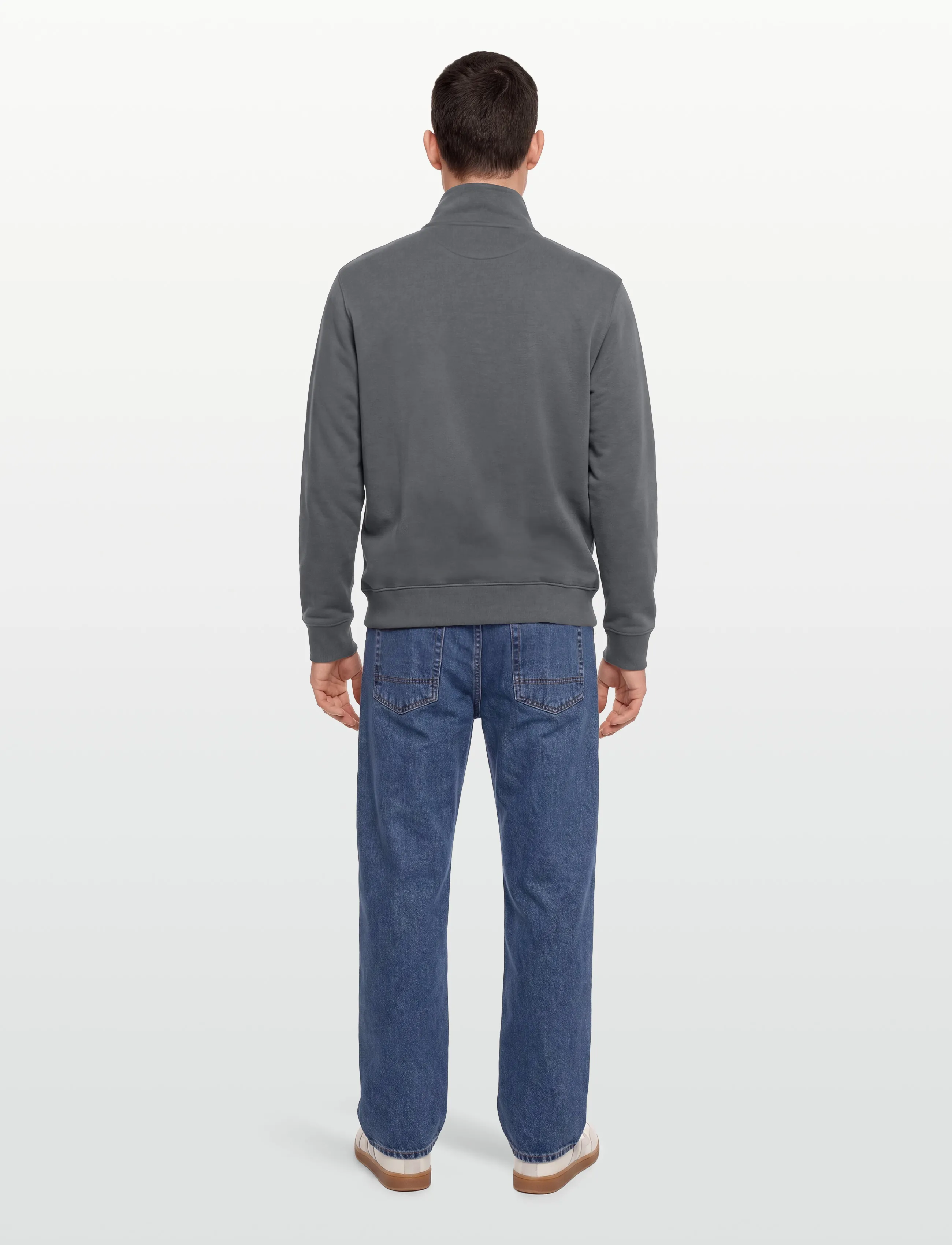 Gant - REG SHIELD HALF ZIP SWEAT - pullover mit halbem reißverschluss - mid grey - 4