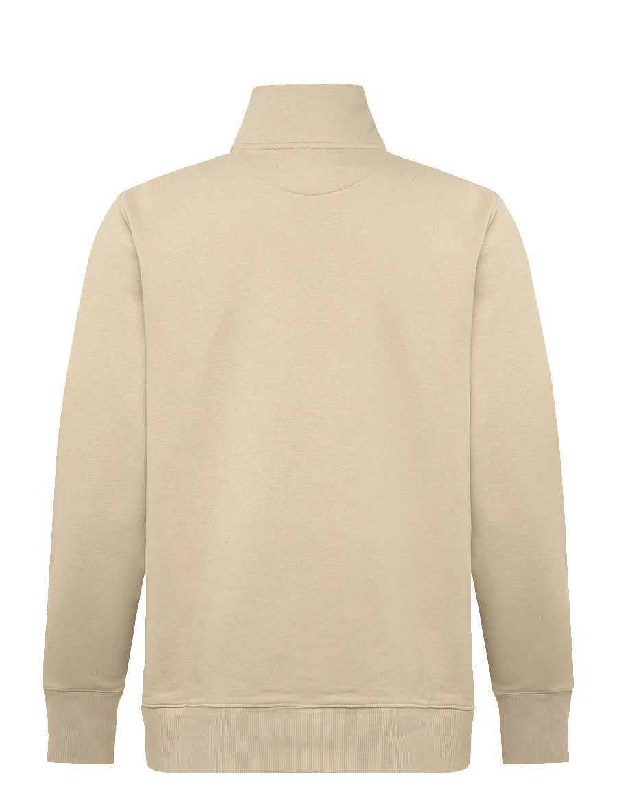 Gant - REG SHIELD HALF ZIP SWEAT - sweatshirts - oat beige - 1
