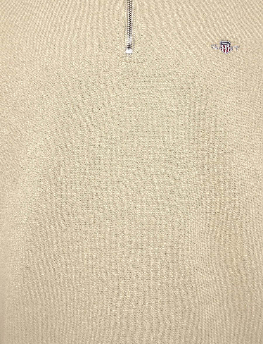Gant - REG SHIELD HALF ZIP SWEAT - sweatshirts - oat beige - 2