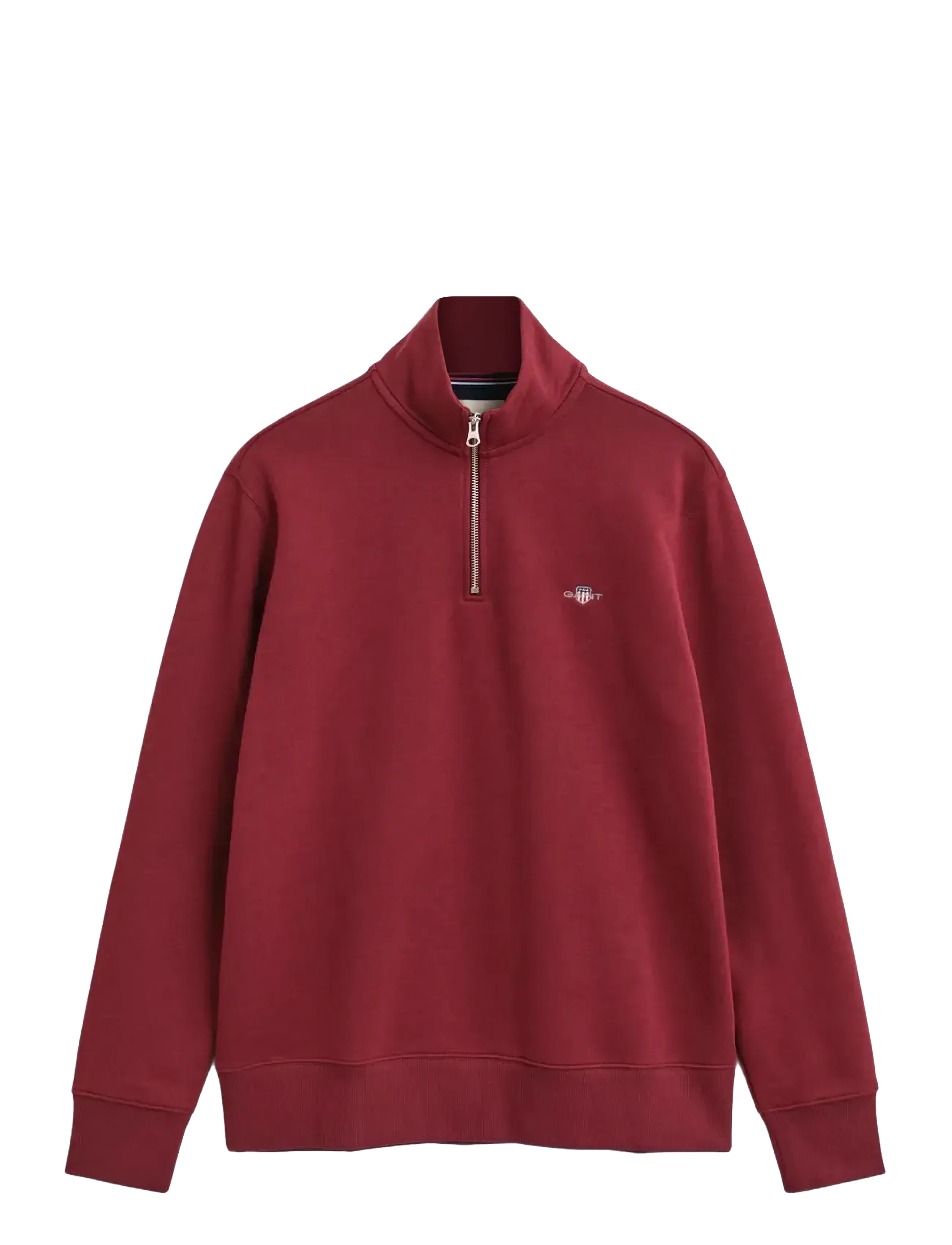 Gant REG SHIELD HALF ZIP SWEAT - Gant - PLUMPED RED / red