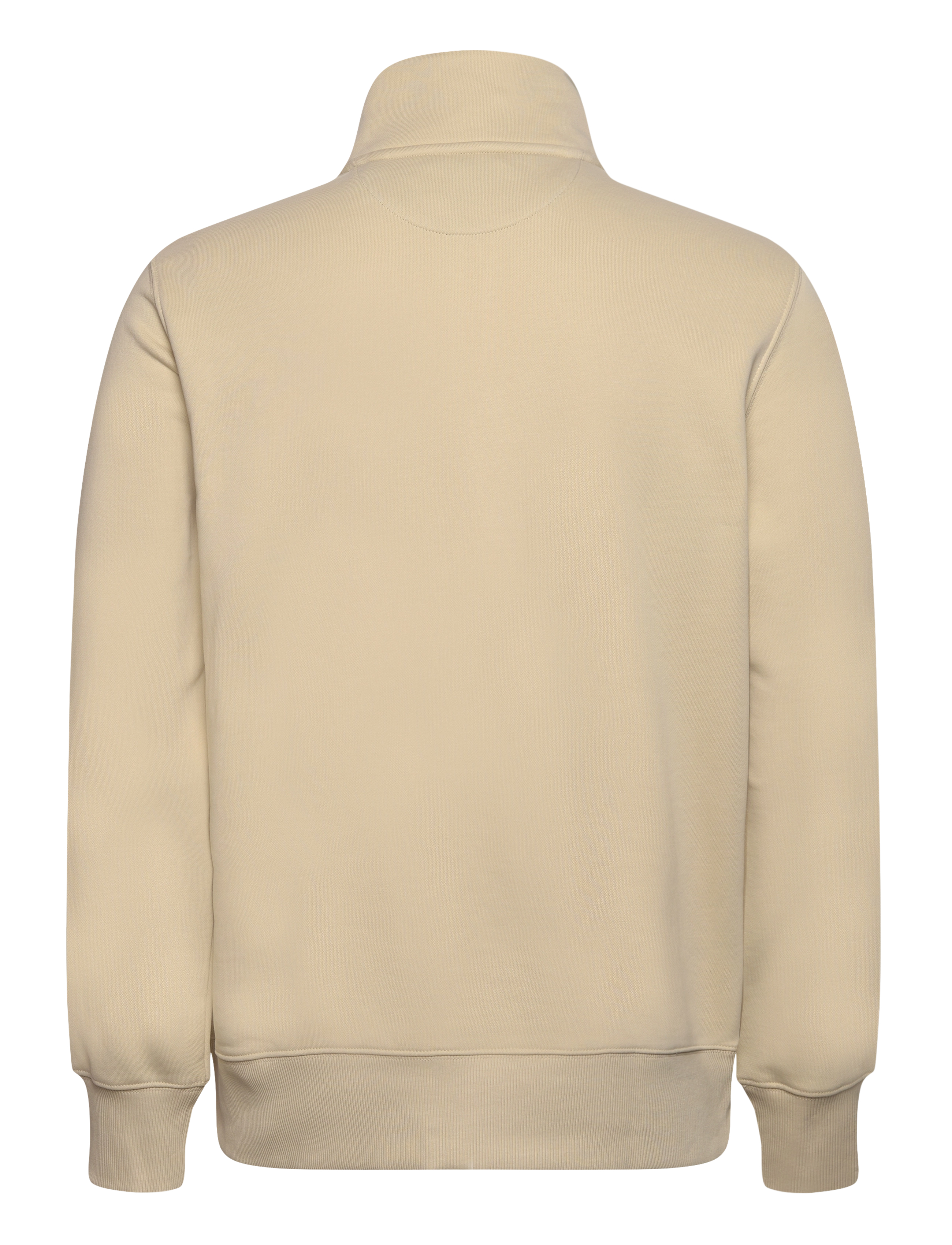 Gant - REG SHIELD HALF ZIP SWEAT - sweatshirts - silky beige - 1