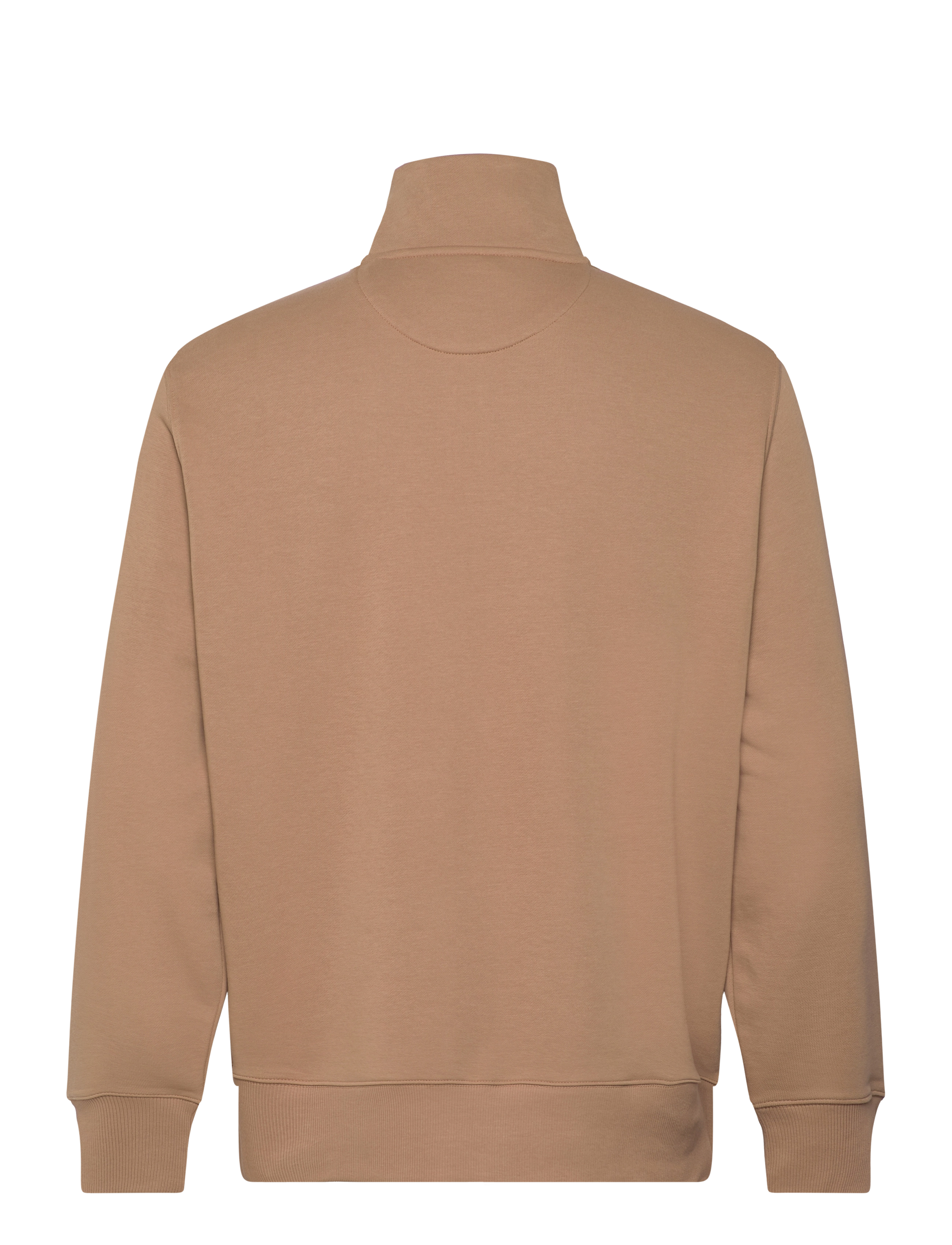 Gant - REG SHIELD HALF ZIP SWEAT - sweatshirts - warm khaki - 1