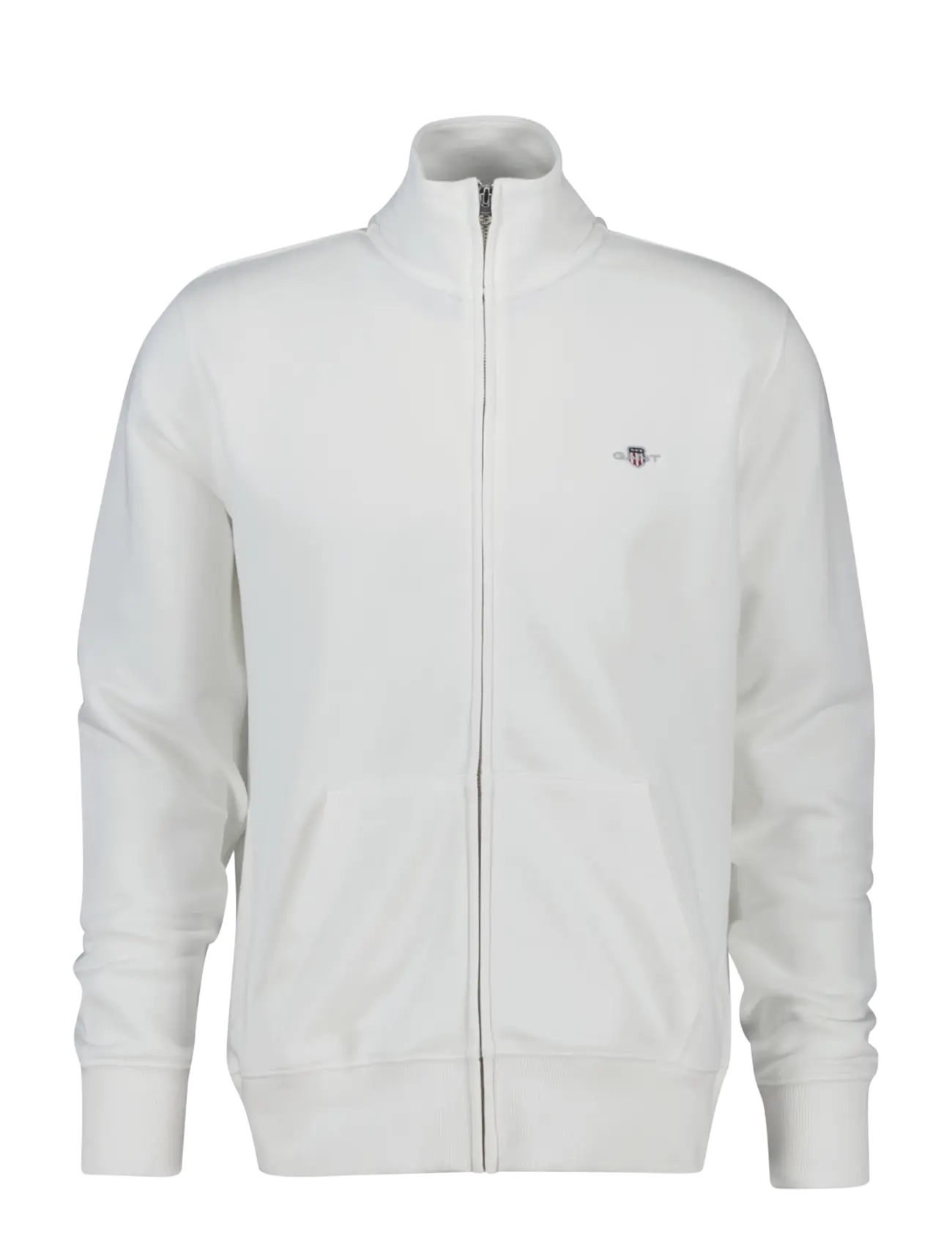 Gant REG SHIELD FULL ZIP SWEAT - Sweatshirts - EGGSHELL / cream