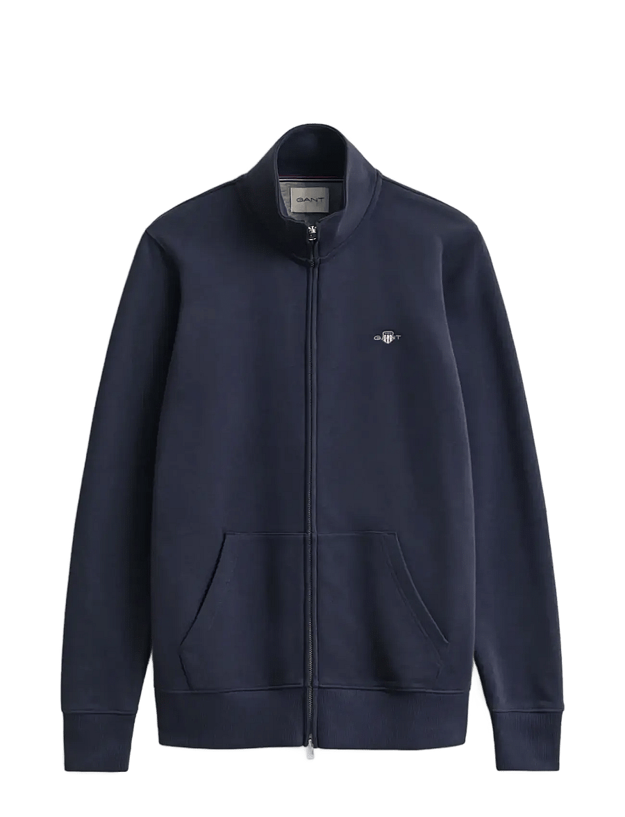 Gant - REG SHIELD FULL ZIP SWEAT - nach anlass kaufen - evening blue - 1