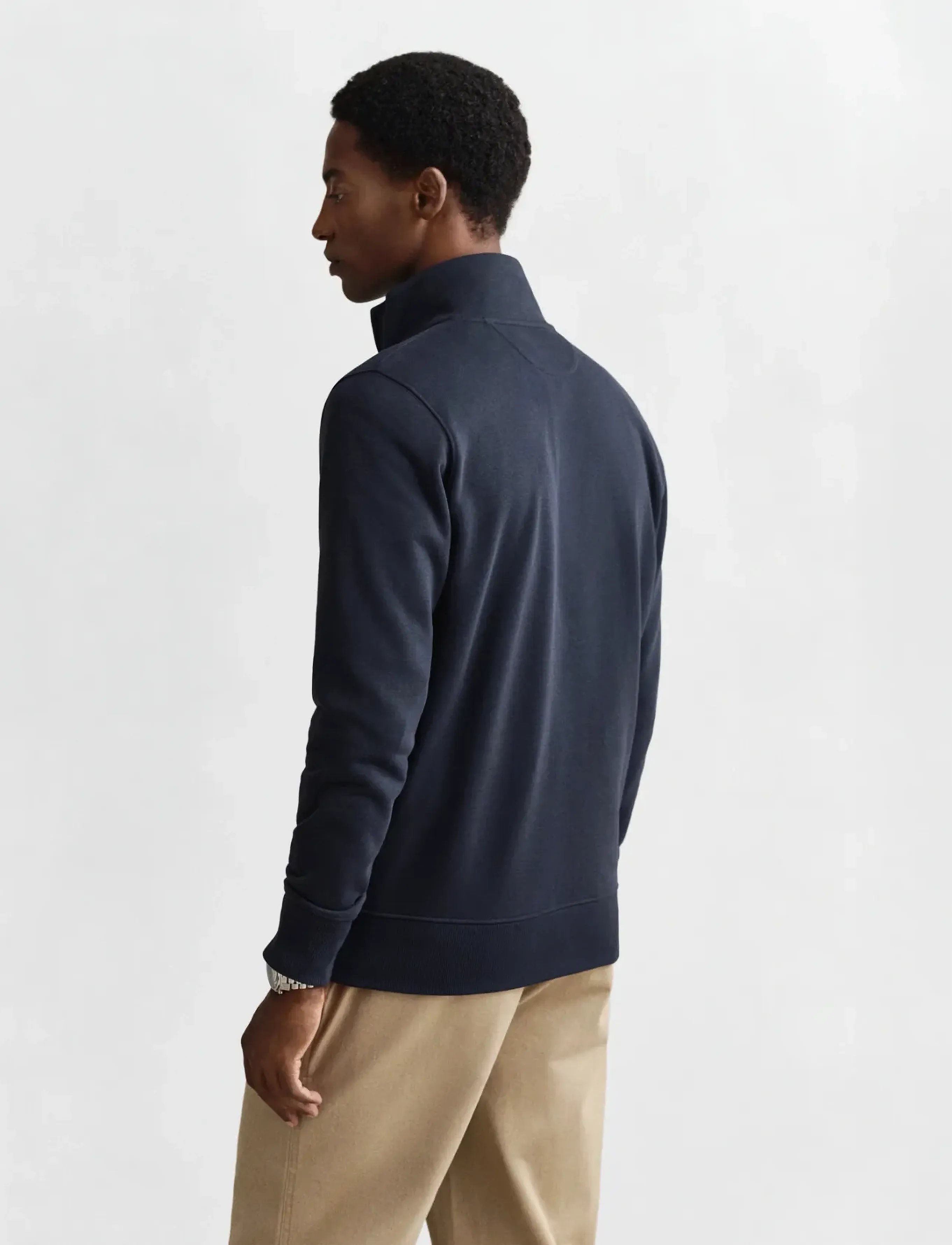 Gant - REG SHIELD FULL ZIP SWEAT - shop efter anledning - evening blue - 2