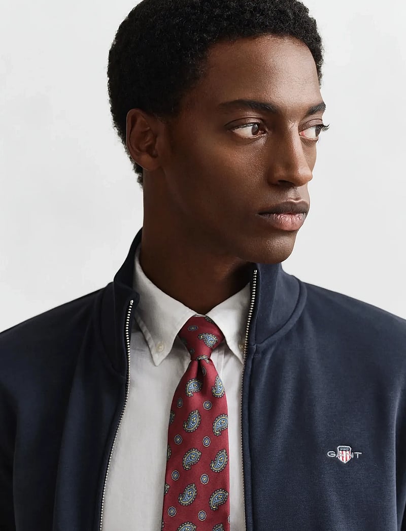 GANT - REG SHIELD FULL ZIP SWEAT - sweats - evening blue - 3