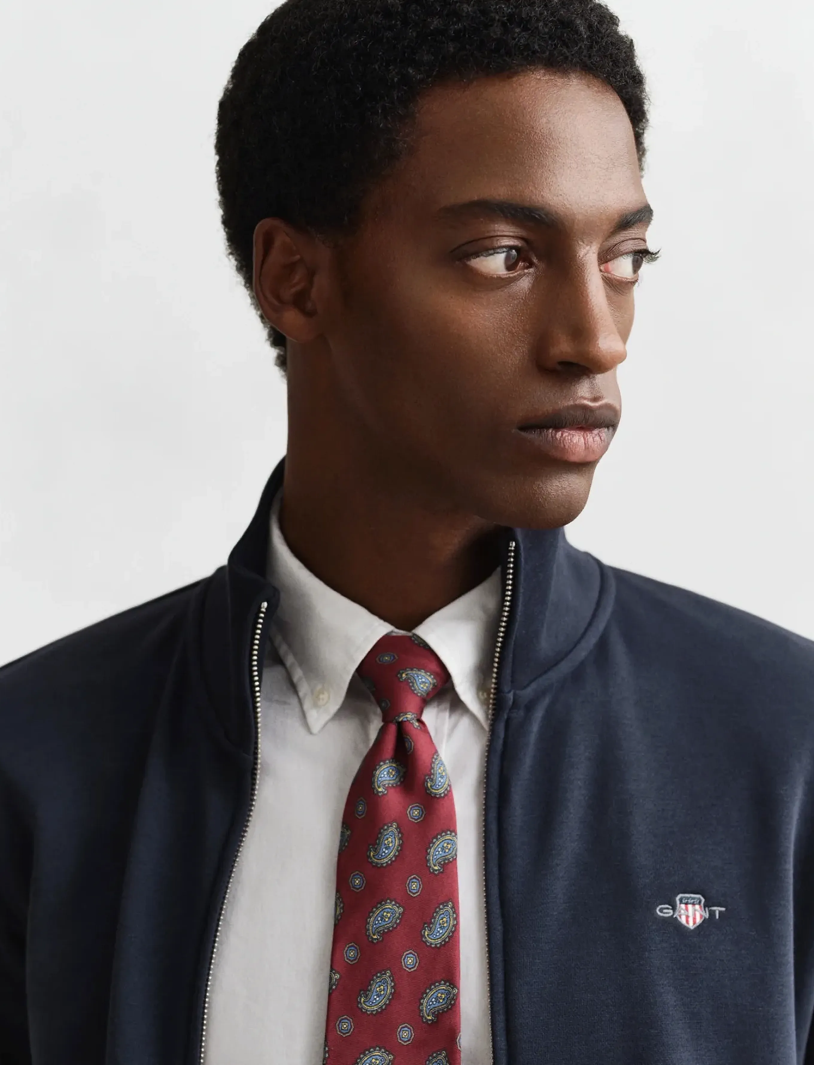 Gant - REG SHIELD FULL ZIP SWEAT - shop efter anledning - evening blue - 3