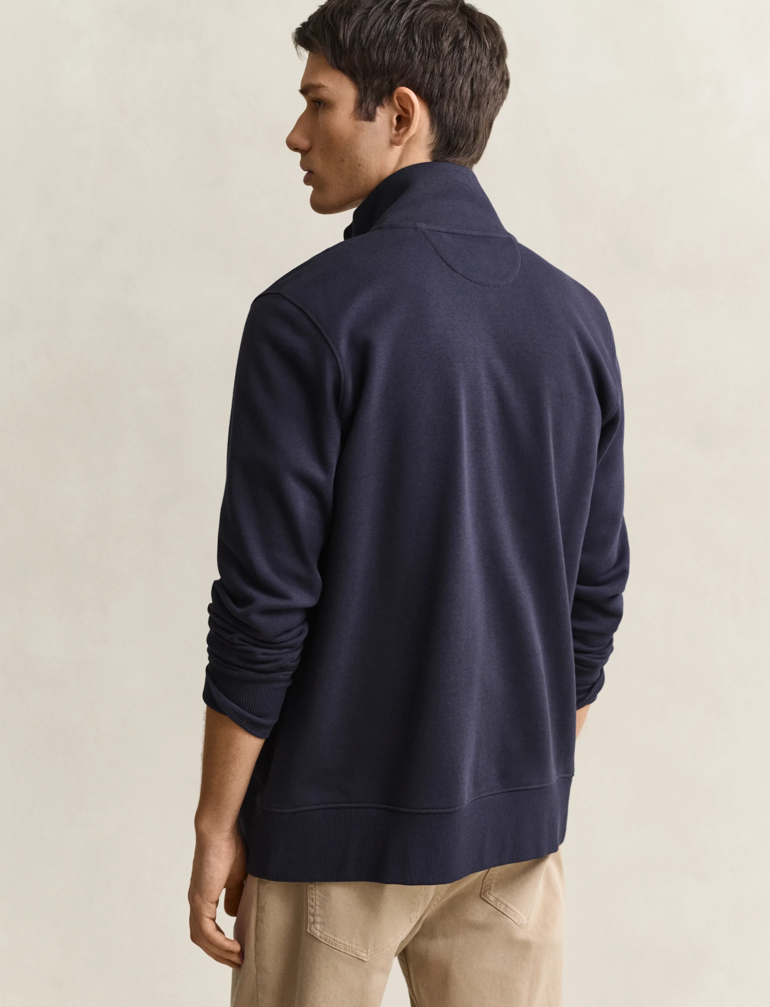 Gant - REG SHIELD FULL ZIP SWEAT - premium styles - evening blue - 2