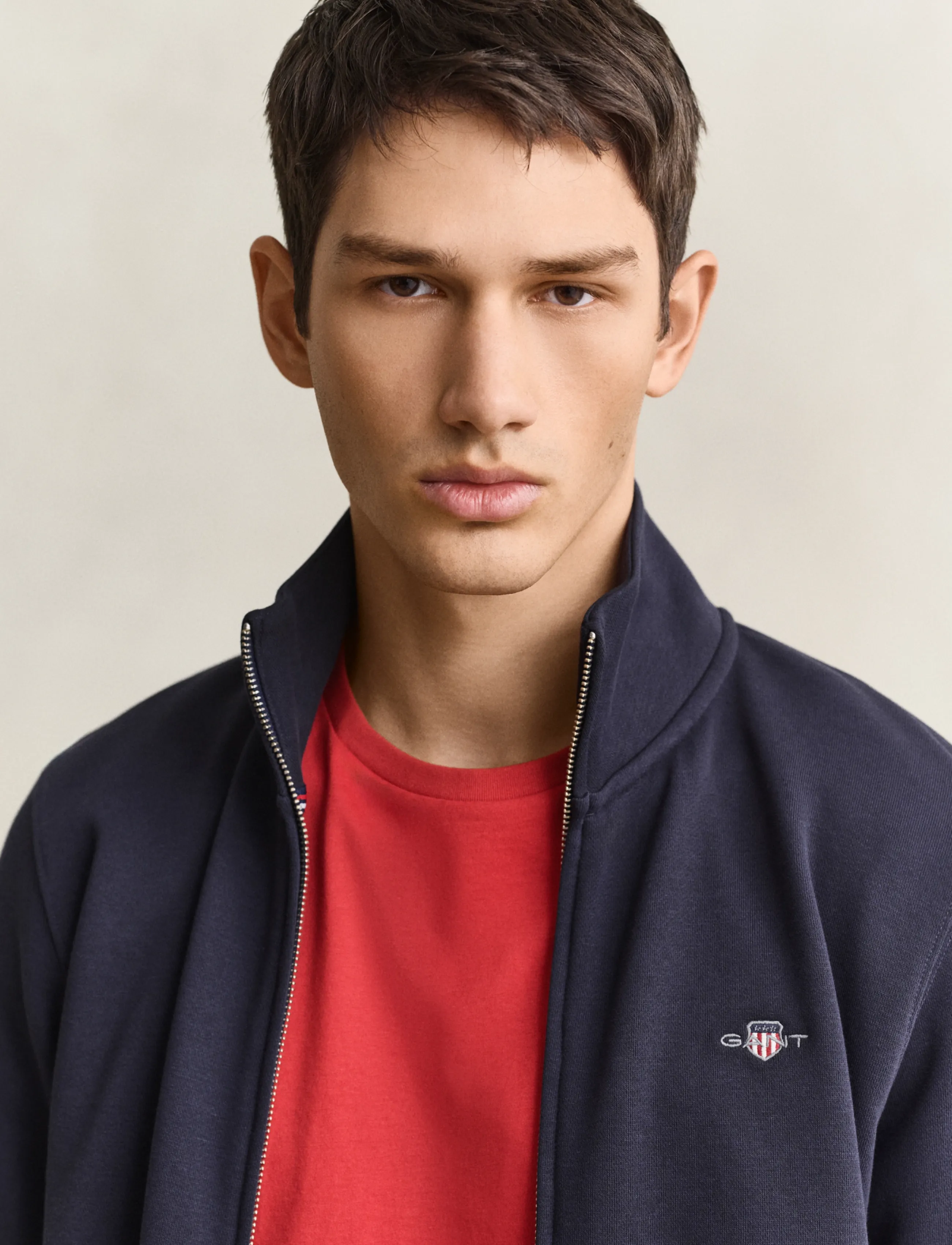 Gant - REG SHIELD FULL ZIP SWEAT - premium styles - evening blue - 3
