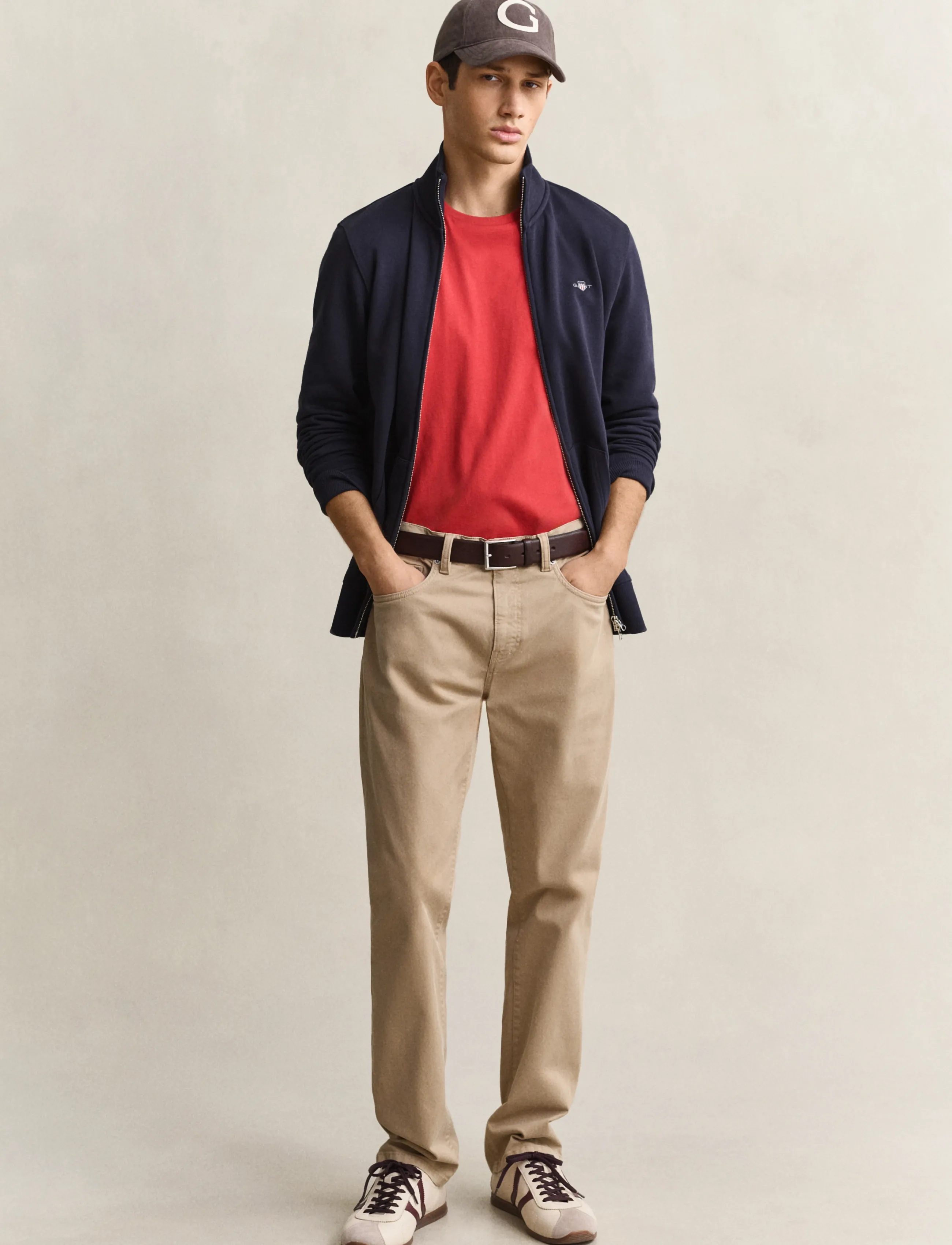 Gant - REG SHIELD FULL ZIP SWEAT - premium styles - evening blue - 4