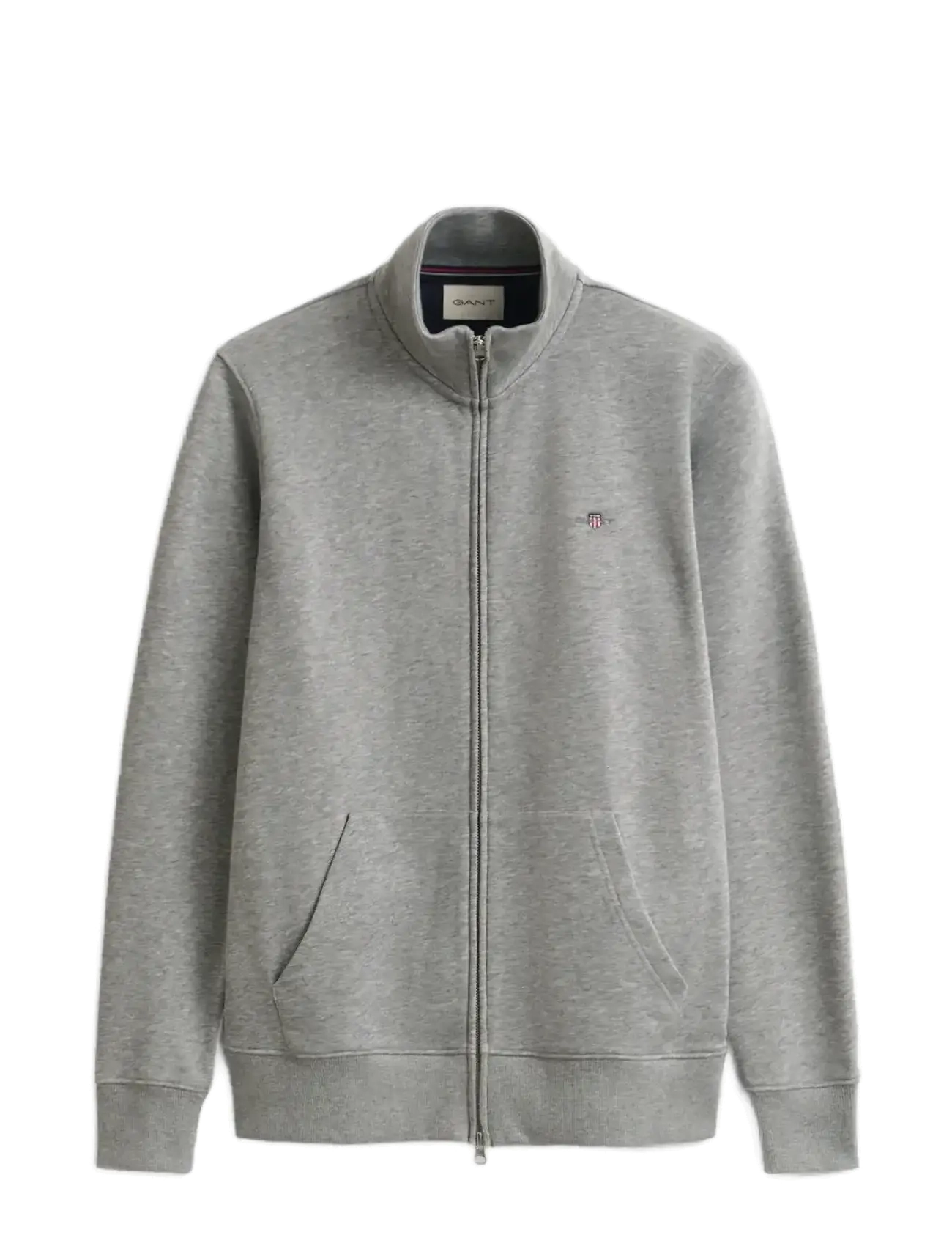 GANT Reg Shield Full Zip Sweat Grau - L - Herren