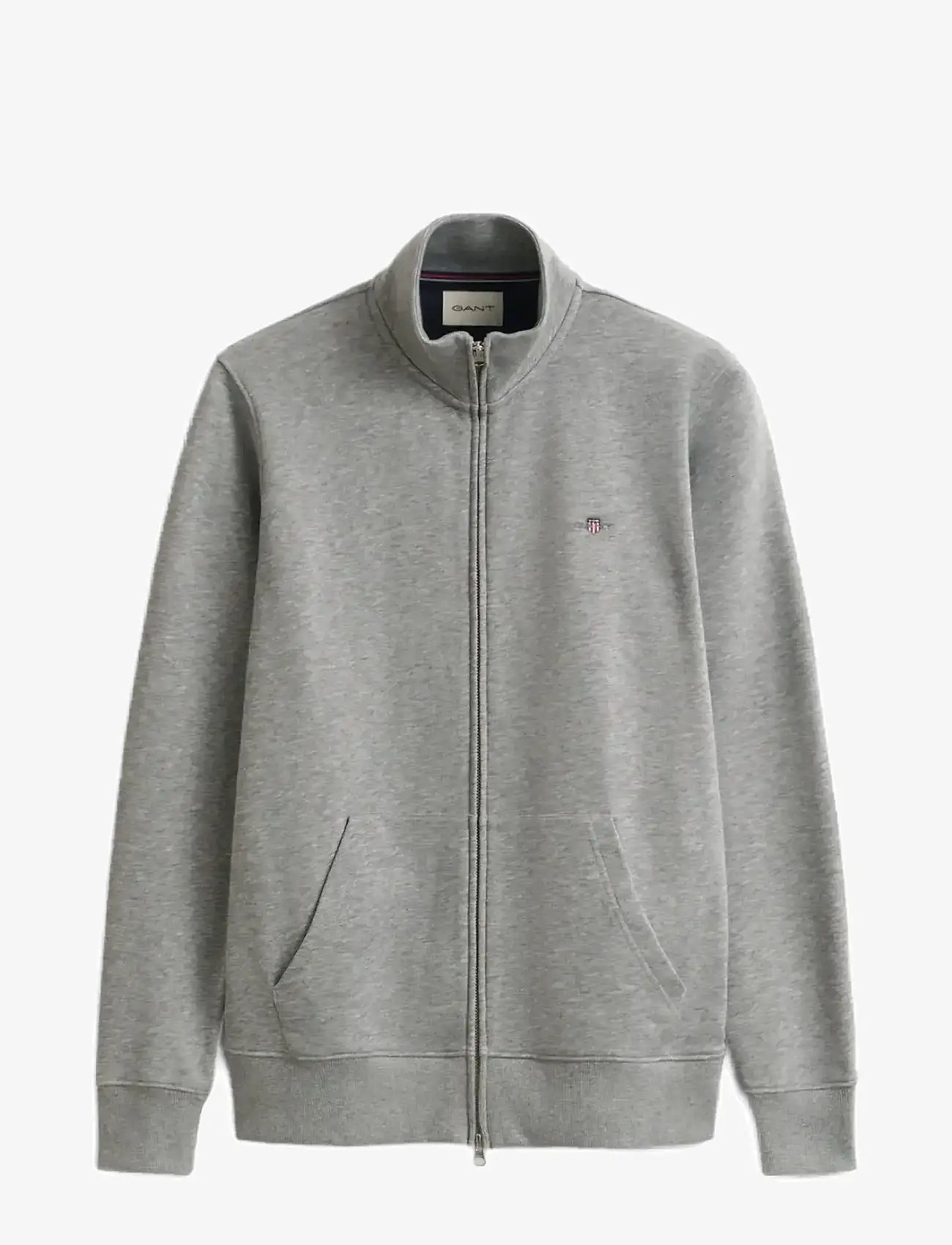 GANT - REG SHIELD FULL ZIP SWEAT - shop efter anledning - grey melange - 1