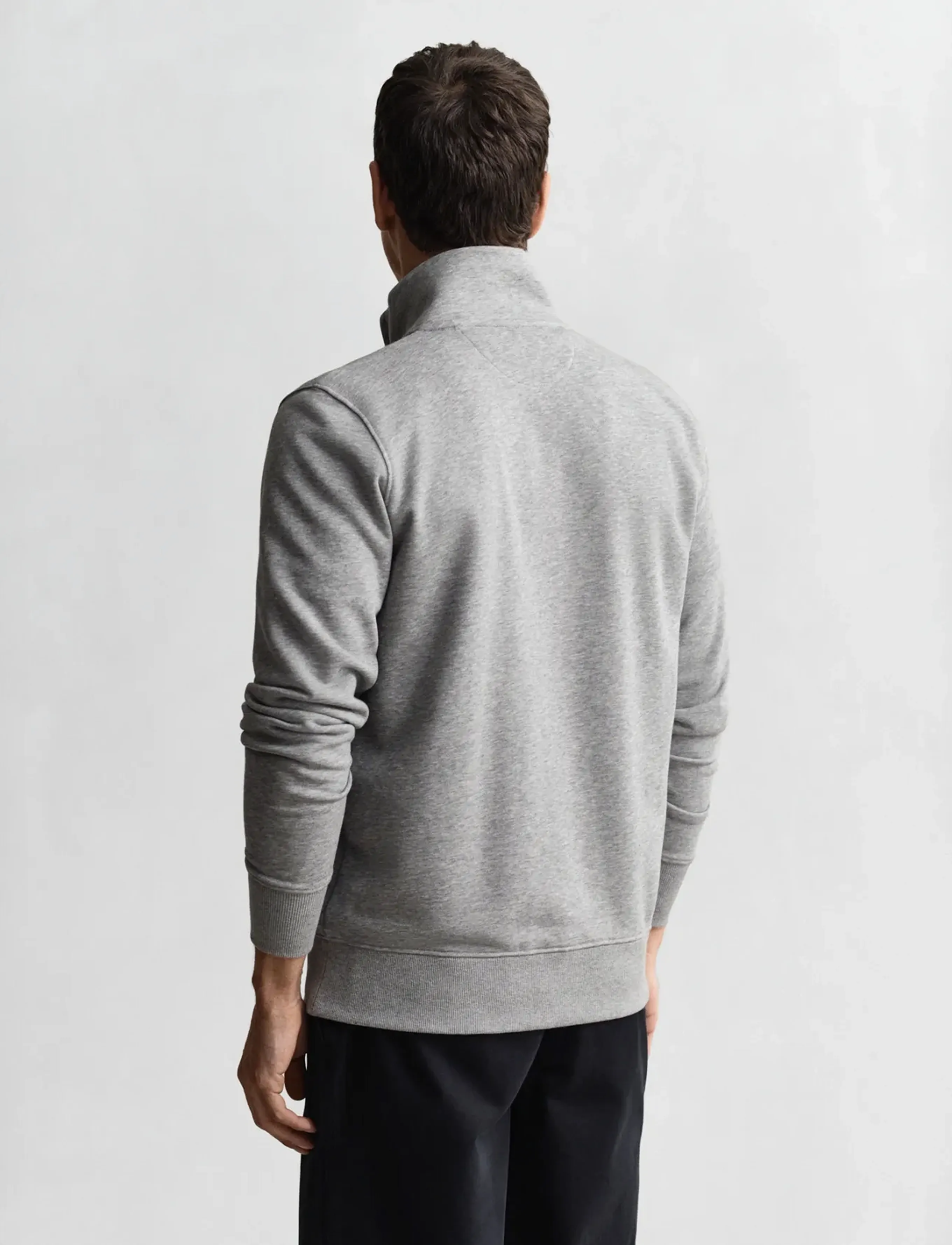 Gant - REG SHIELD FULL ZIP SWEAT - nach anlass kaufen - grey melange - 2