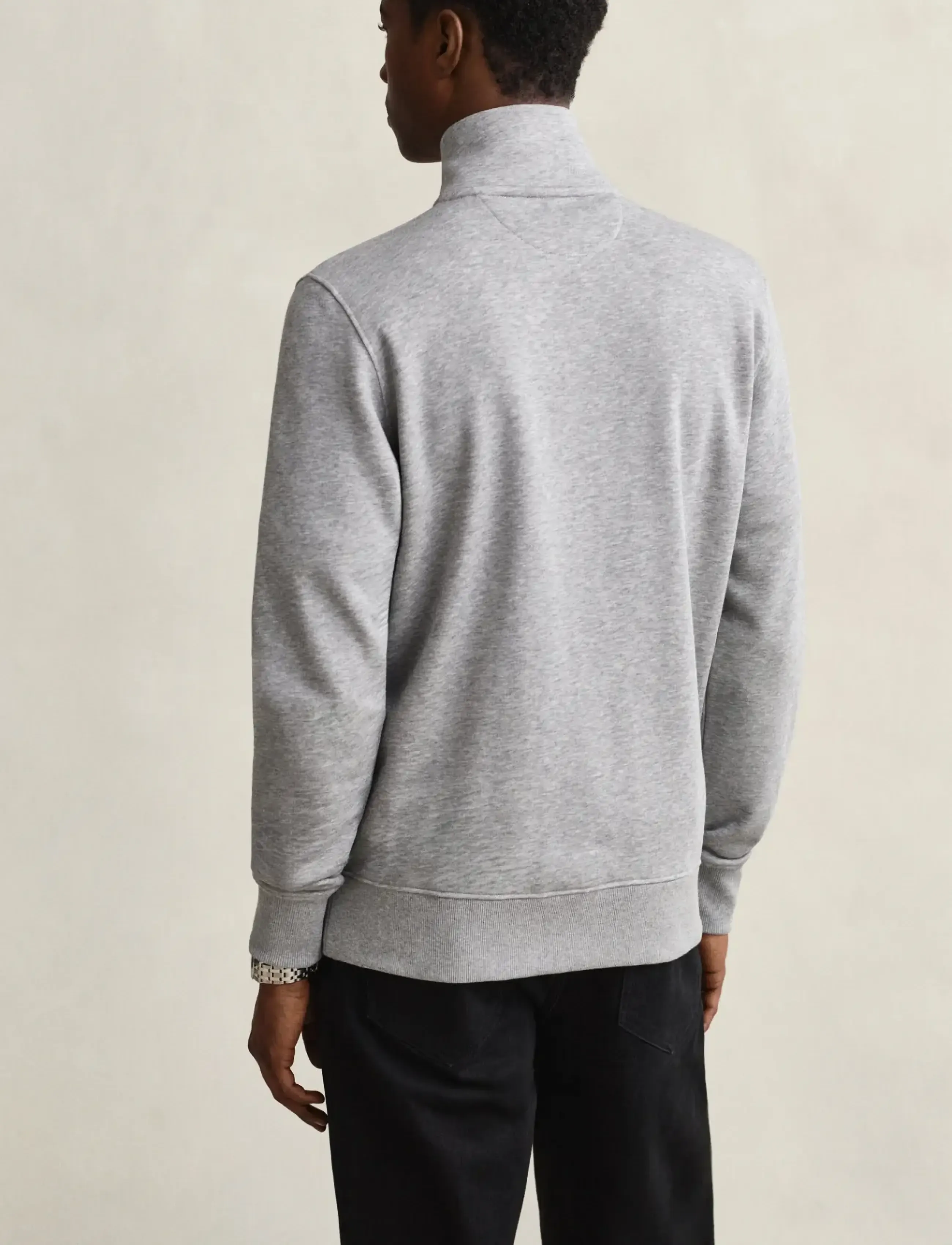 Gant - REG SHIELD FULL ZIP SWEAT - sweatshirts - grey melange - 2