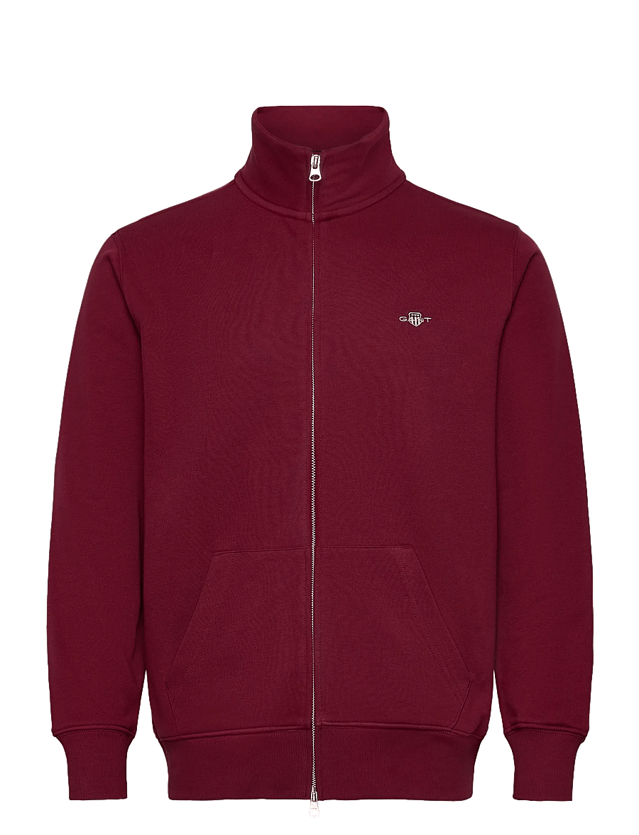 Gant - REG SHIELD FULL ZIP SWEAT - nach anlass kaufen - plumped red - 0