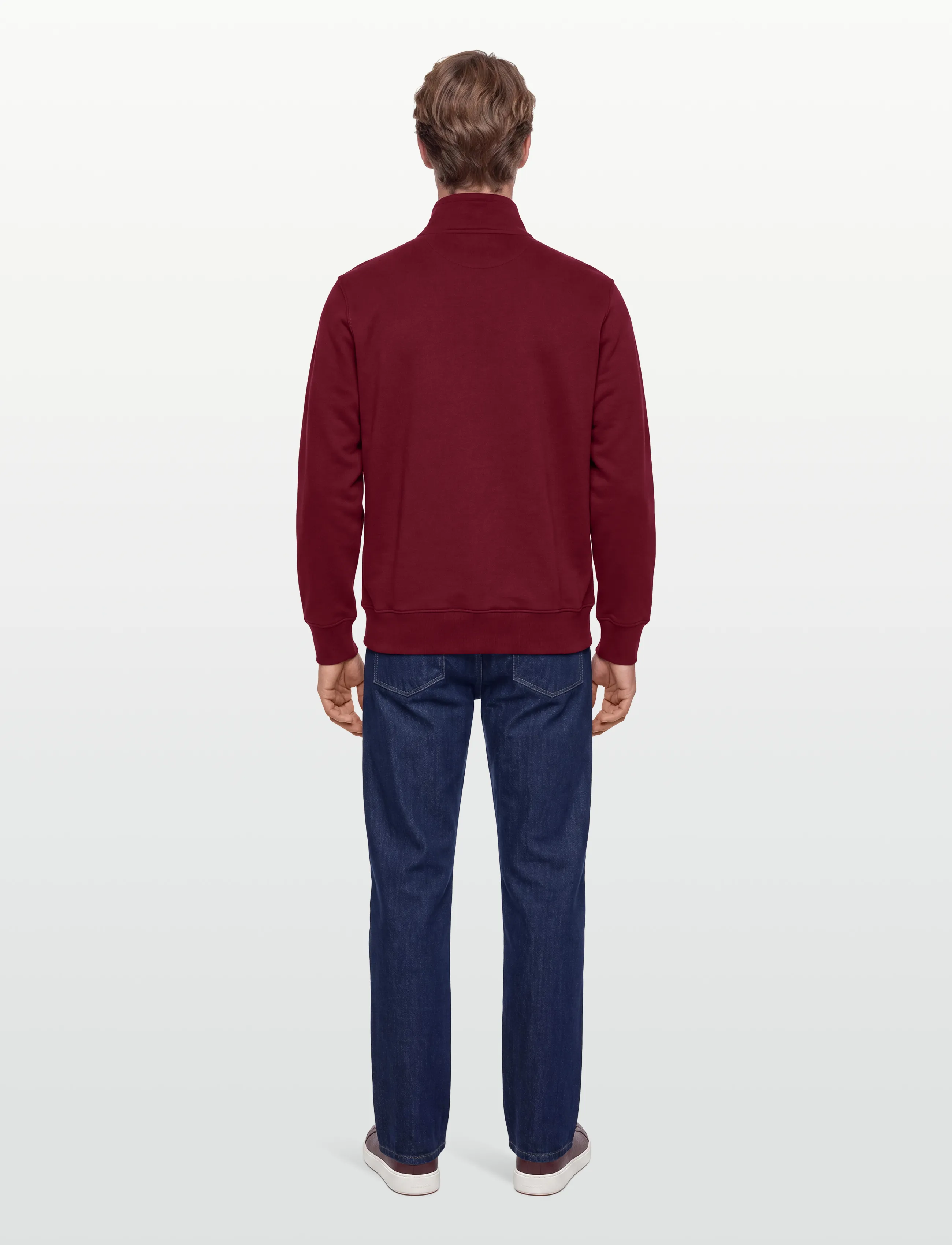Gant - REG SHIELD FULL ZIP SWEAT - sweatshirts - plumped red - 4
