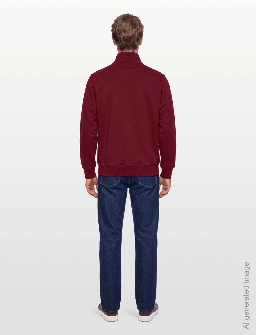 Gant - REG SHIELD FULL ZIP SWEAT - sweatshirts - plumped red - 4