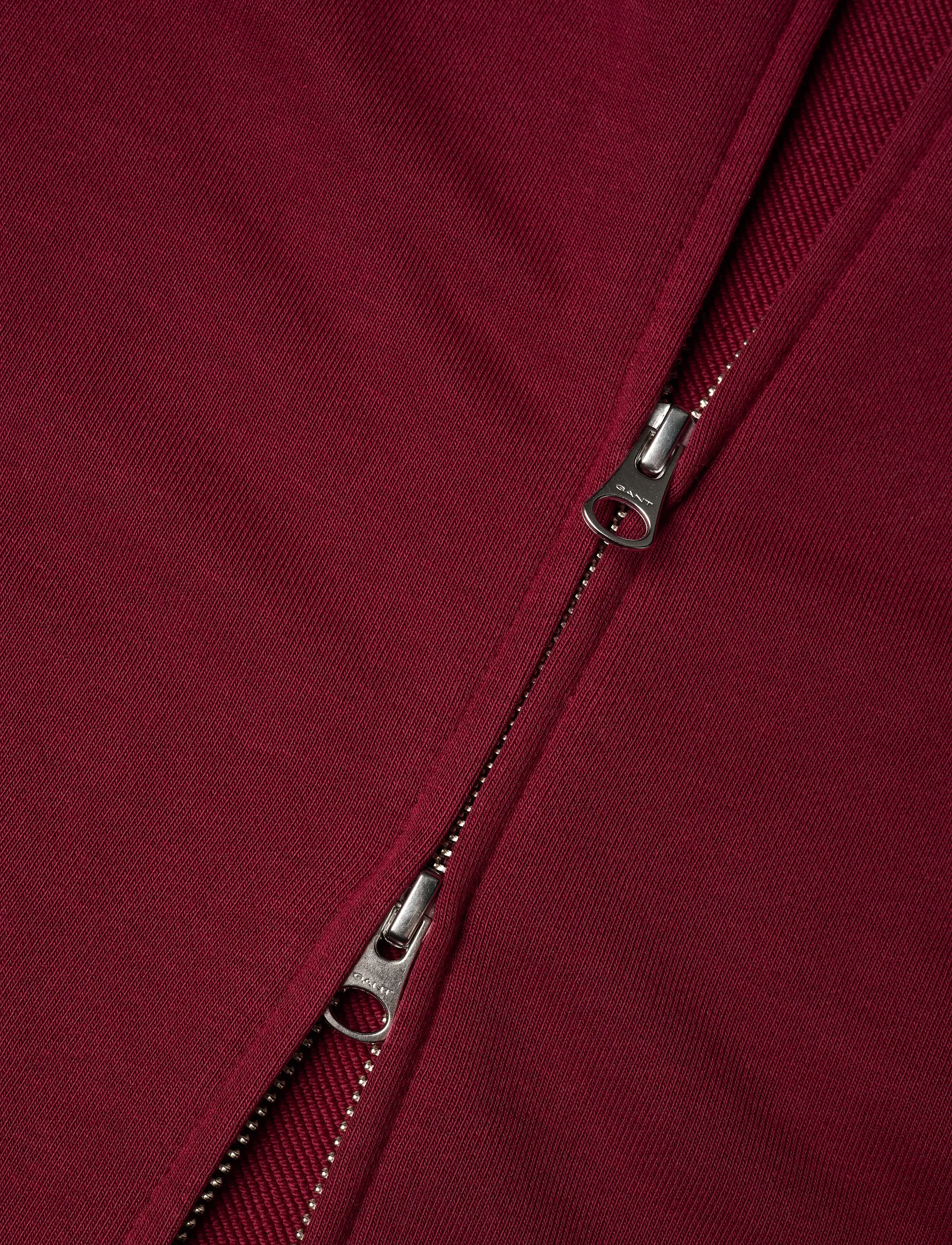 Gant - REG SHIELD FULL ZIP SWEAT - shop efter anledning - plumped red - 2