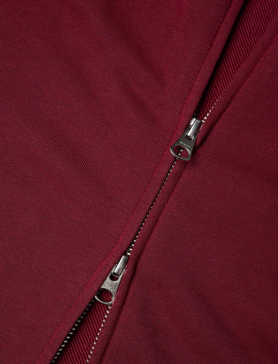 Gant - REG SHIELD FULL ZIP SWEAT - nach anlass kaufen - plumped red - 2