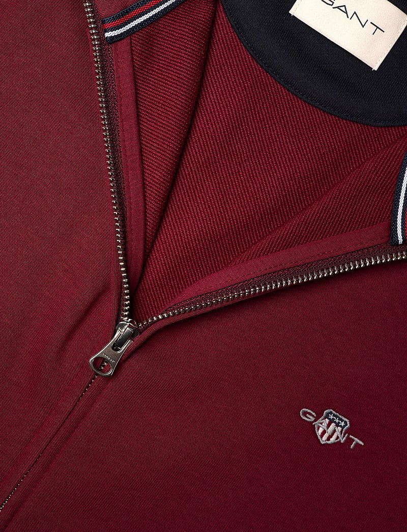 Gant - REG SHIELD FULL ZIP SWEAT - nach anlass kaufen - plumped red - 3