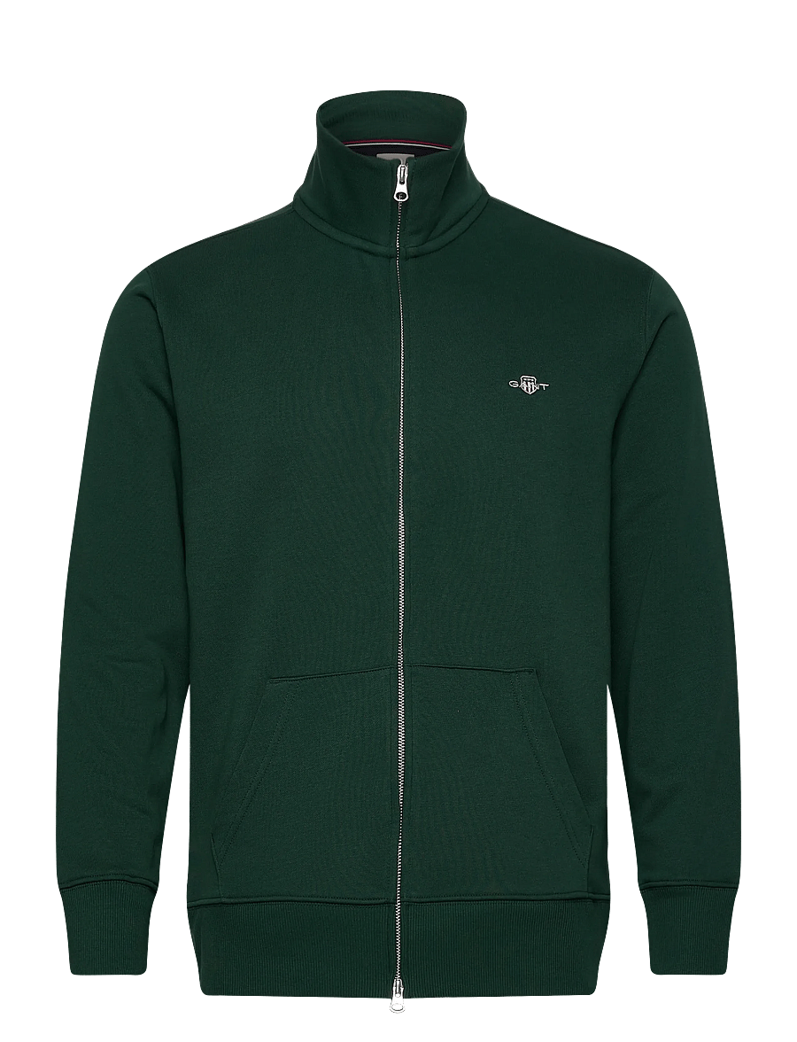 Gant - REG SHIELD FULL ZIP SWEAT - nach anlass kaufen - tartan green - 0