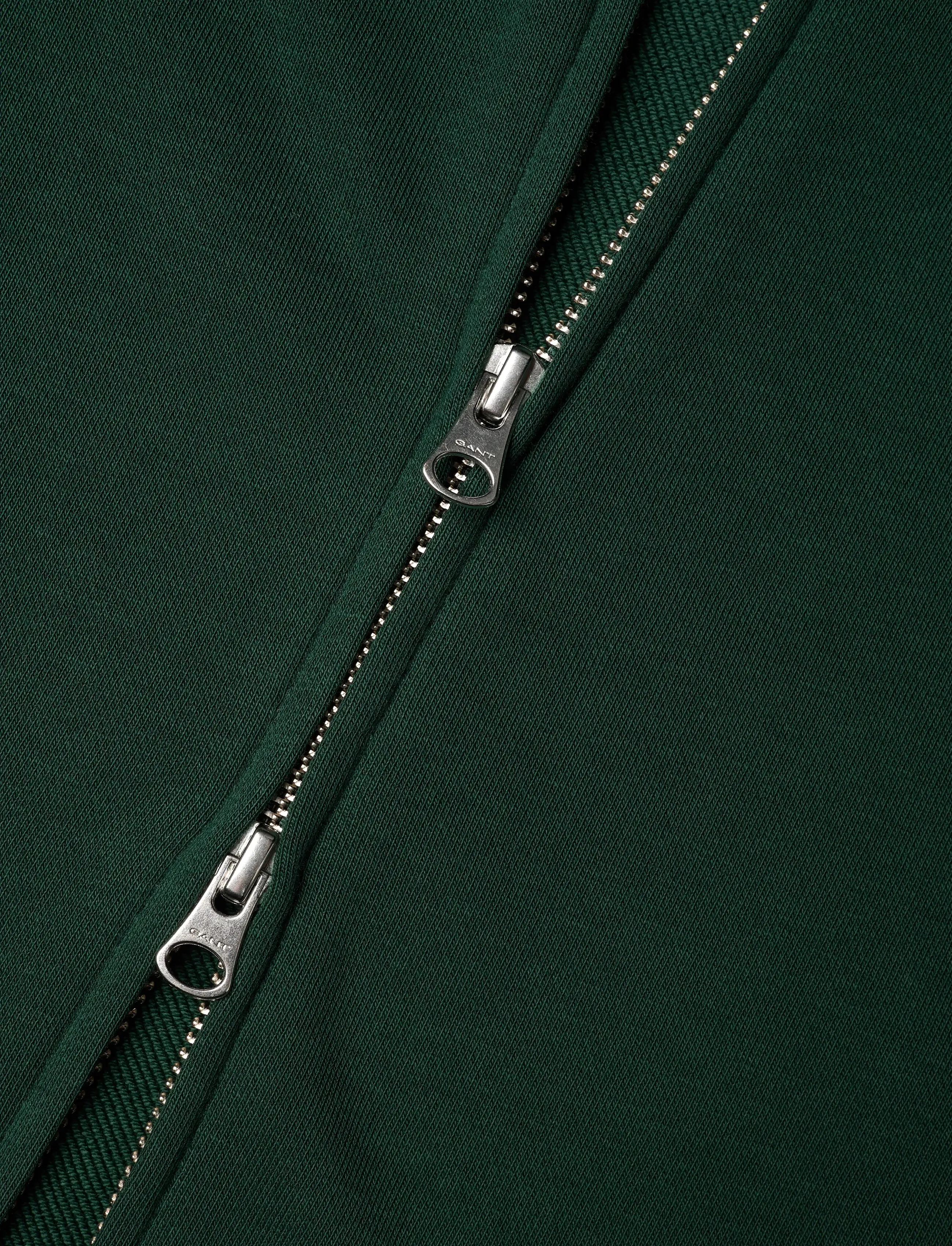 Gant - REG SHIELD FULL ZIP SWEAT - osta olukorra järgi - tartan green - 3