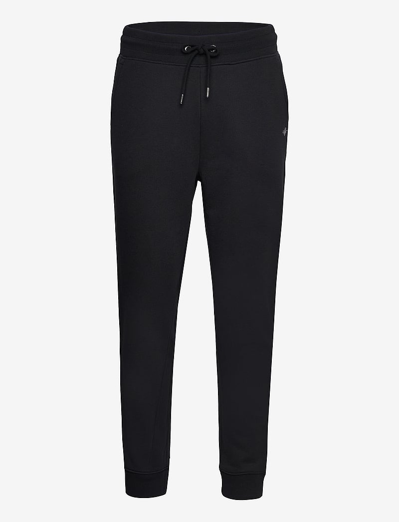 GANT - REG SHIELD SWEATPANTS - shoppa efter tillfälle - black - 1