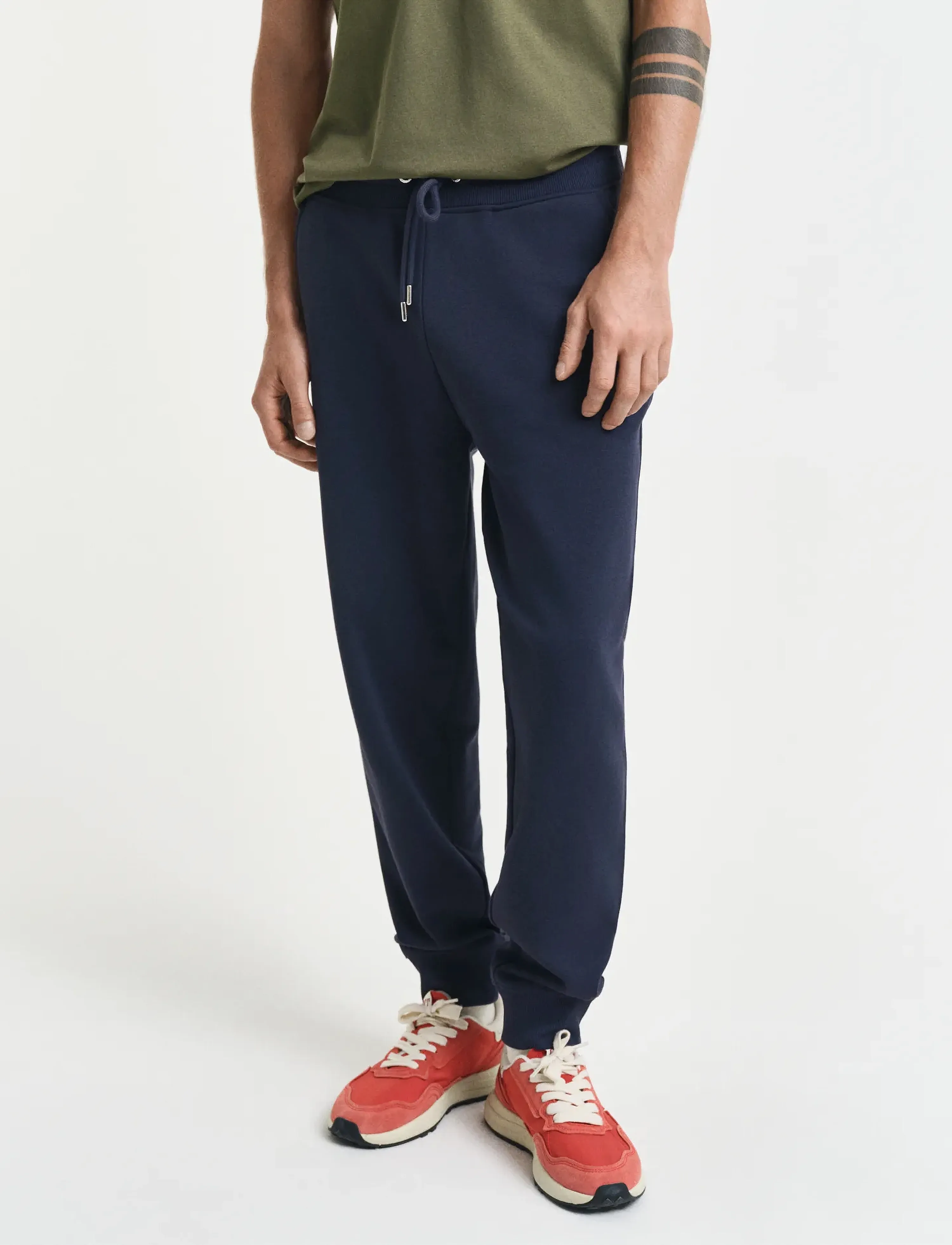 Gant - REG SHIELD SWEATPANTS - sweatpants - evening blue - 4