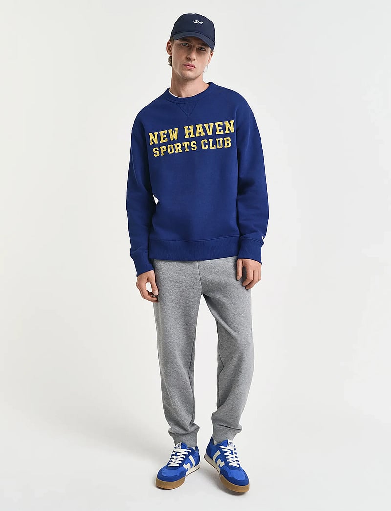 GANT - REG SHIELD SWEATPANTS - nach anlass kaufen - grey melange - 0