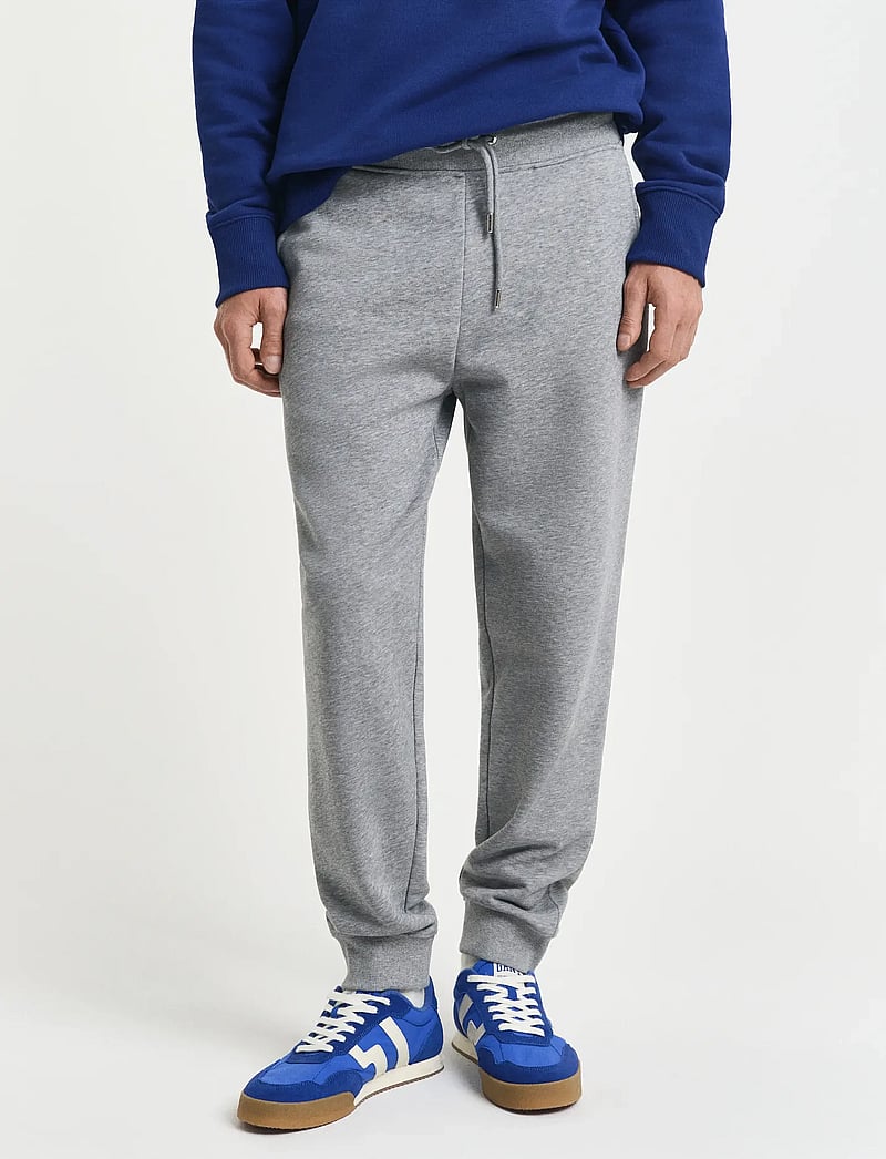 GANT - REG SHIELD SWEATPANTS - nach anlass kaufen - grey melange - 4