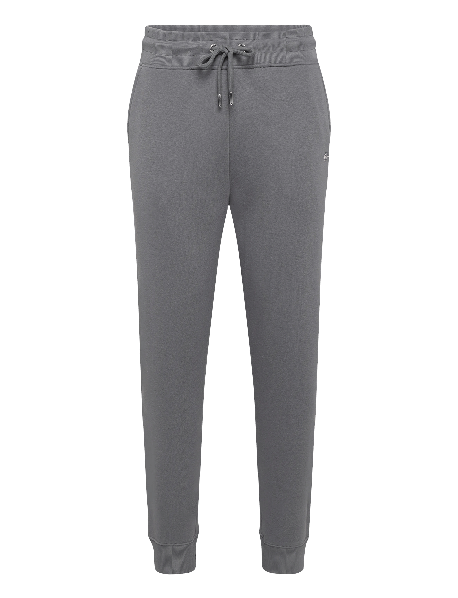 Gant - REG SHIELD SWEATPANTS - shoppa efter tillfälle - mid grey - 0